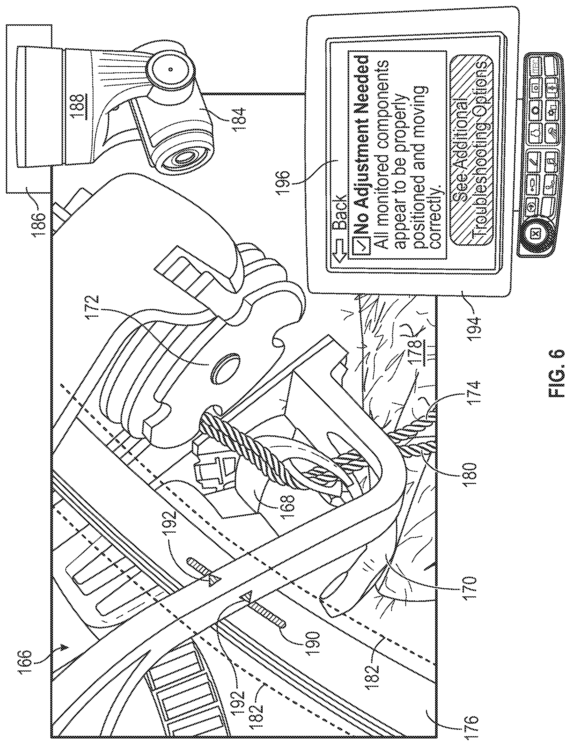Patent US11782453 Figure 6 – Image-based position assessment of agricultural machine components
