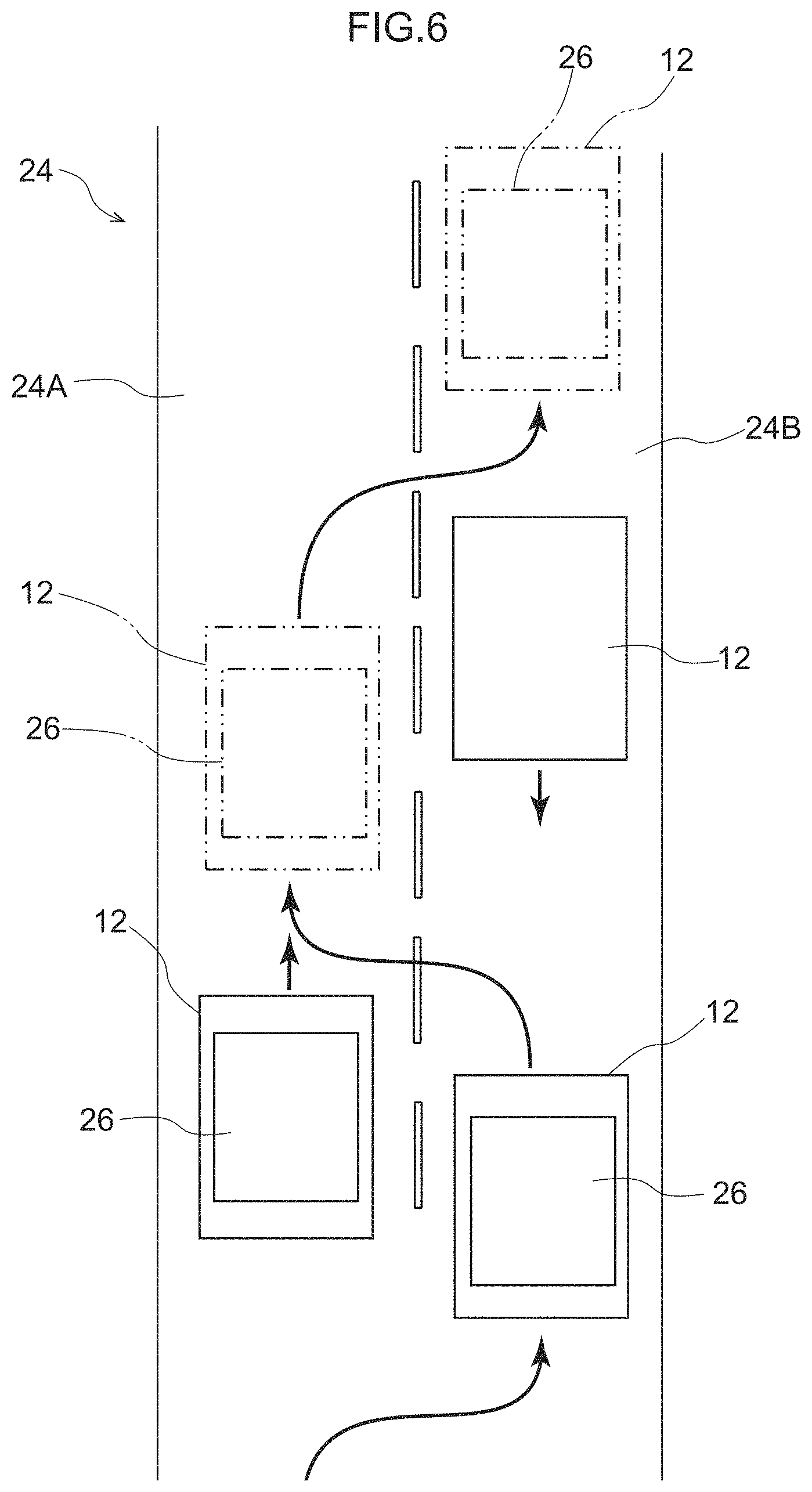 Patent US11782454 Figure 6 – Unmanned conveying system