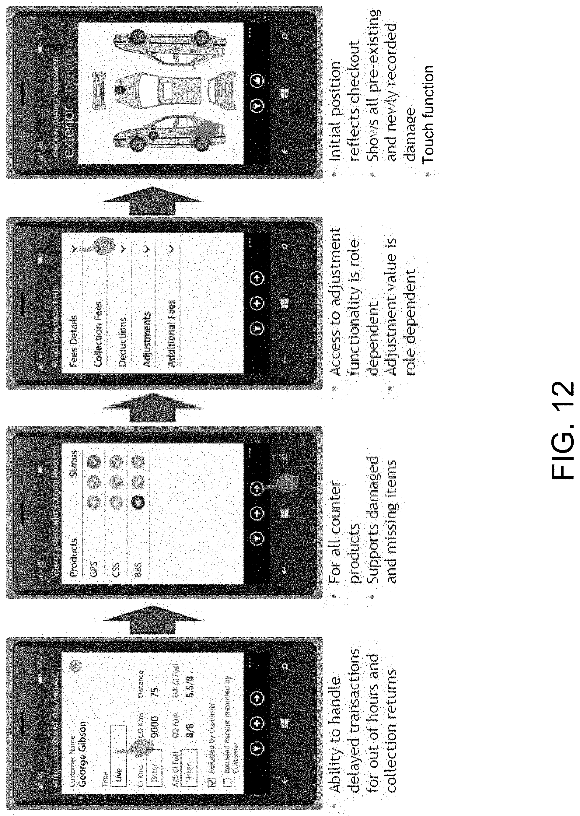 Patent US11782455 Figure 12 – Connected fleet management system with low earth orbit satellite communications