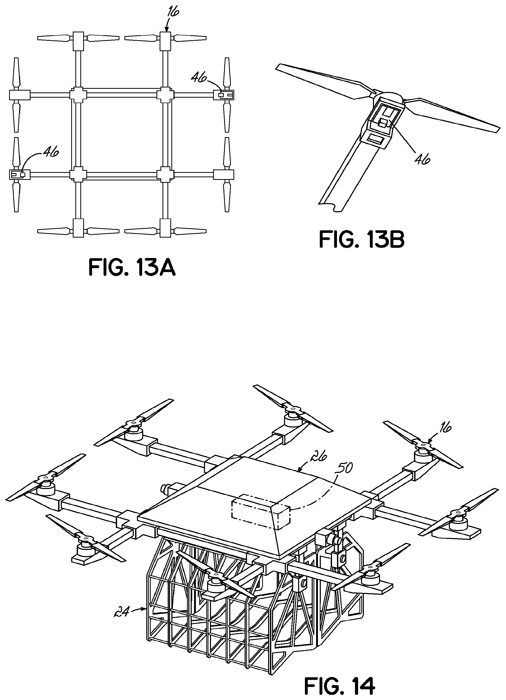 Patent US11782457 Figure 11 – Package delivery by means of an automated multi-copter UAS/UAV dispatched from a conventional delivery vehicle