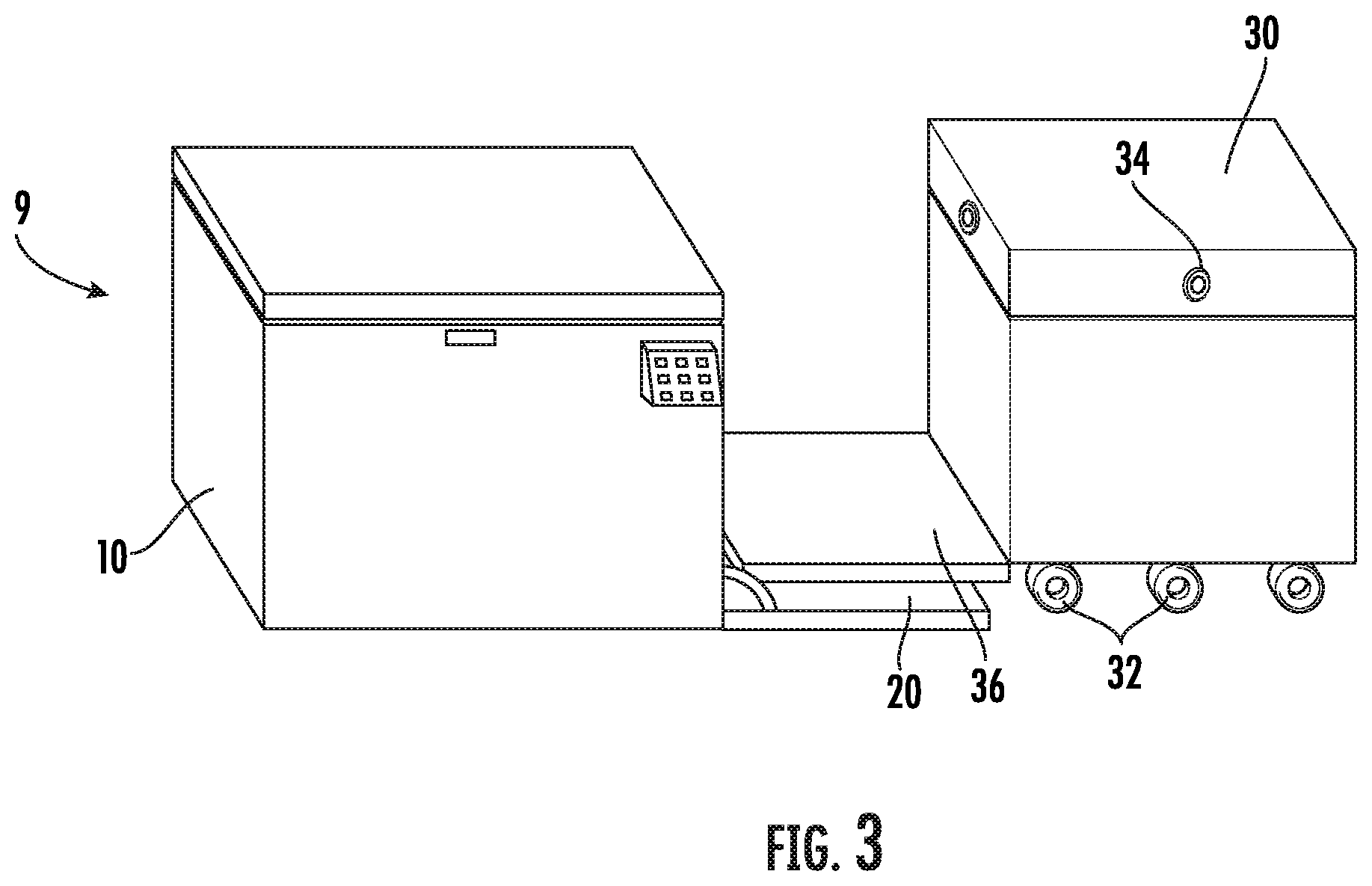 Patent US11782458 Figure 3 – Parcel deploying apparatus and vehicle delivery
