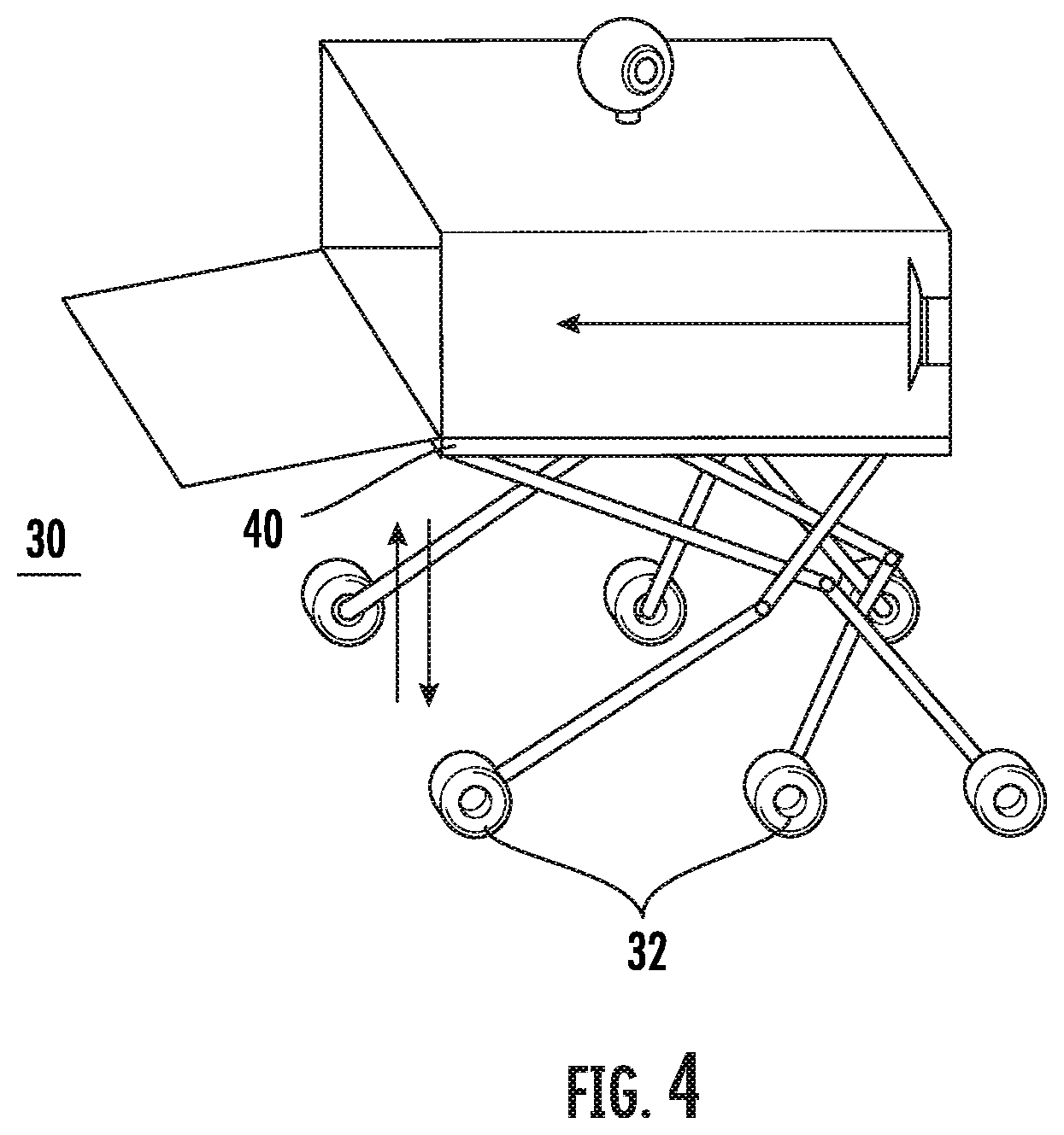 Patent US11782458 Figure 4 – Parcel deploying apparatus and vehicle delivery