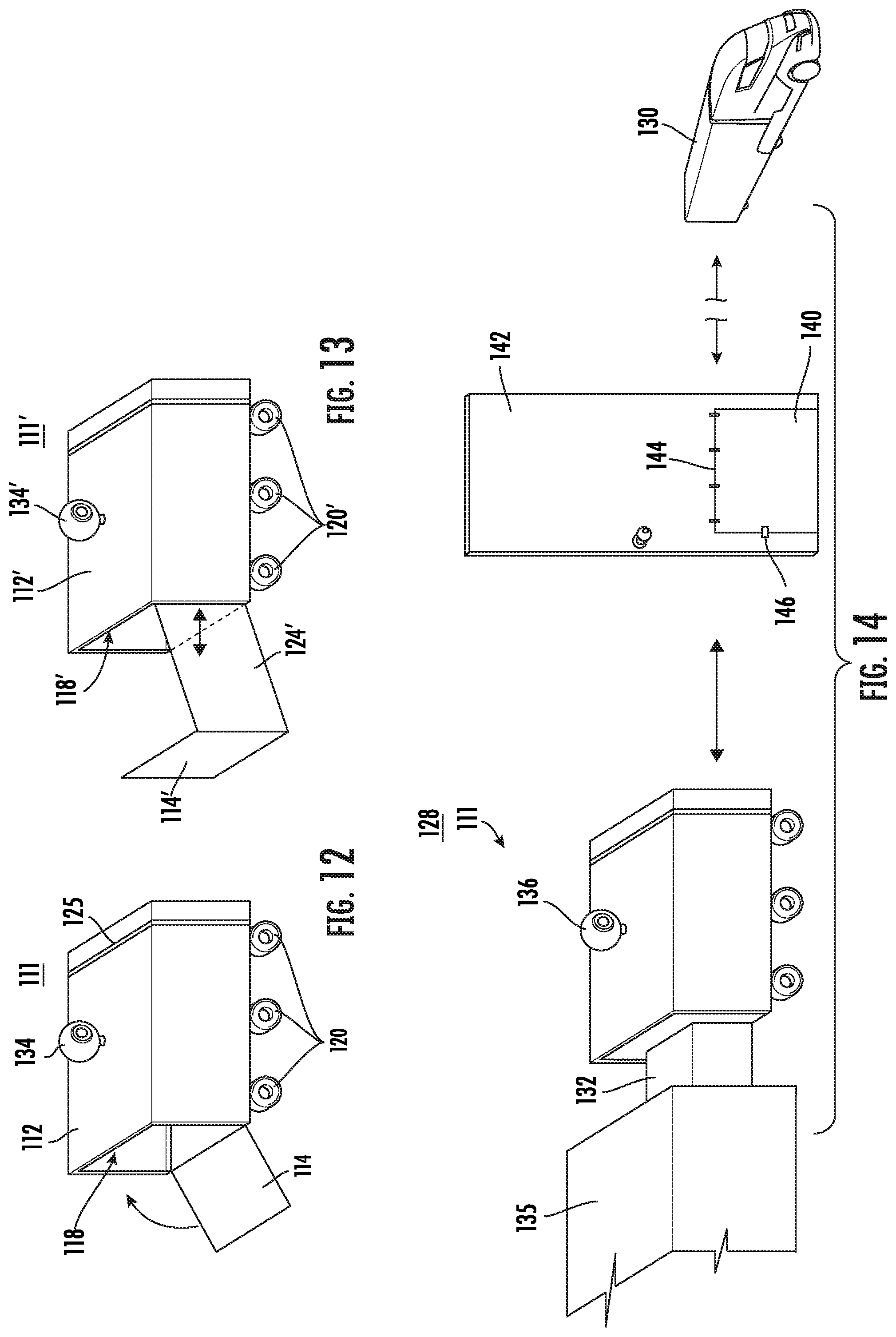 Patent US11782458 Figure 12 – Parcel deploying apparatus and vehicle delivery