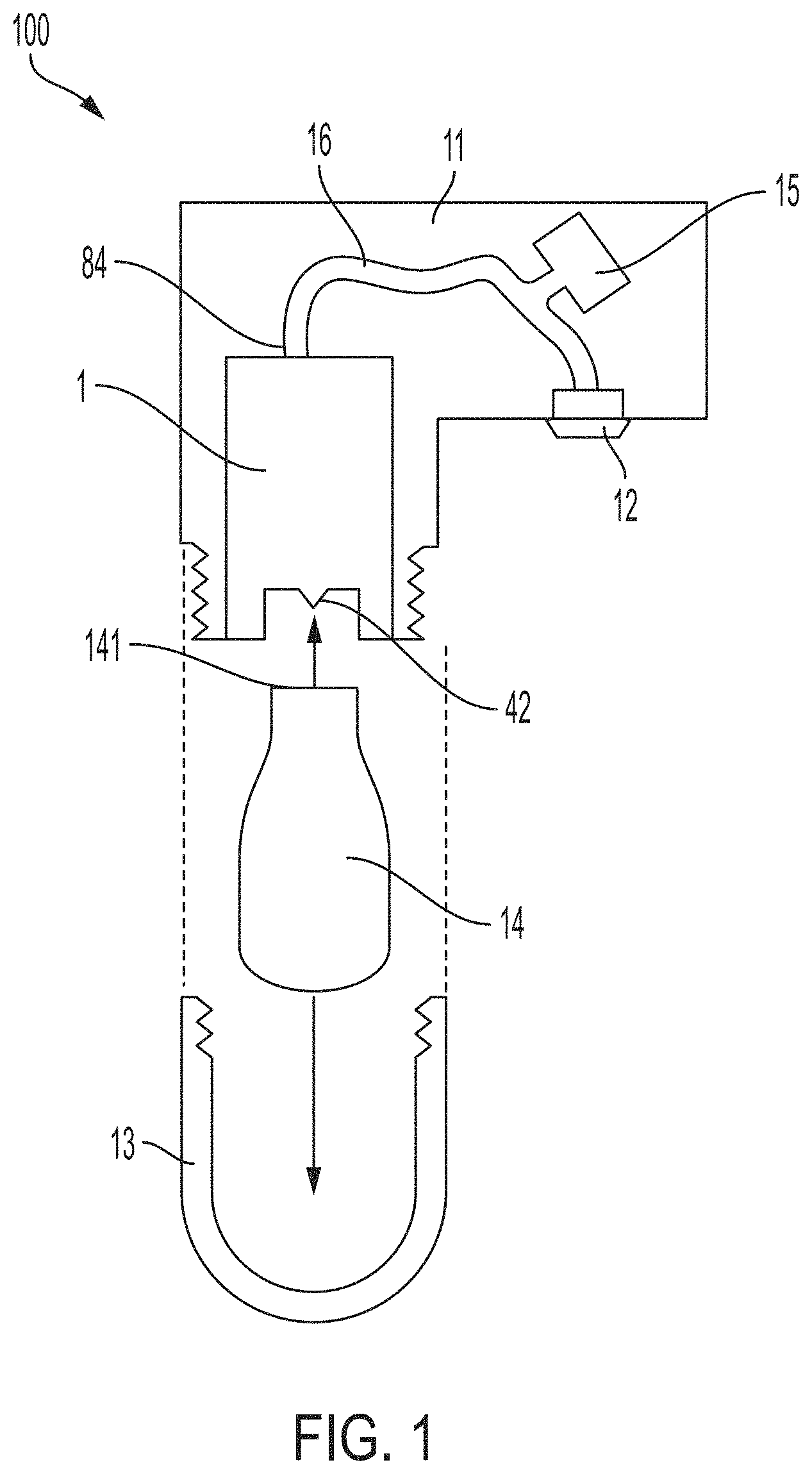 Patent US11782462 — Pressure regulator and method for fluid pressure regulation — Figure 1