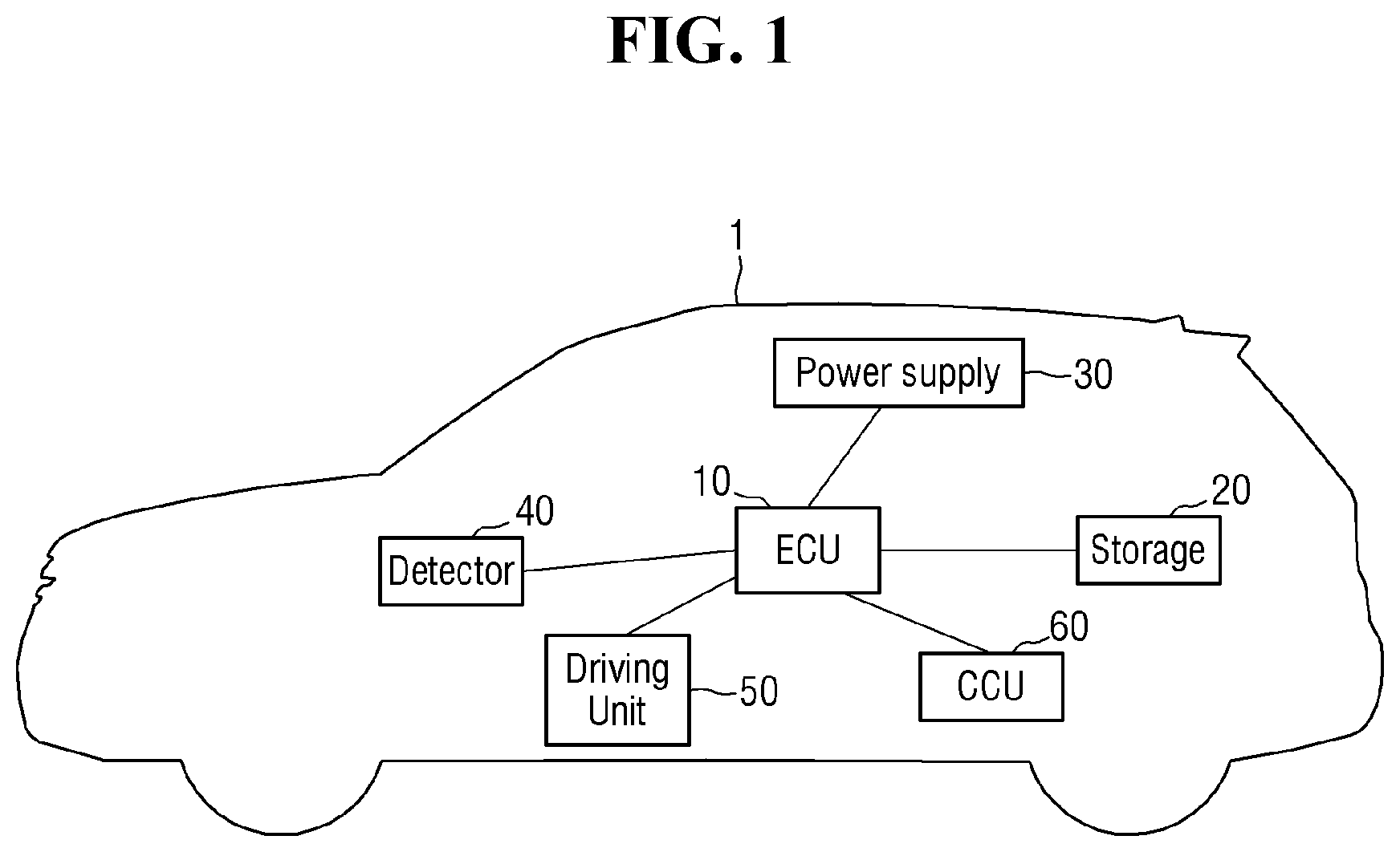 Patent US11782467 — Abnormal voltage monitoring device, and storage and vehicle comprising the abnormal voltage monitoring device — Figure 1