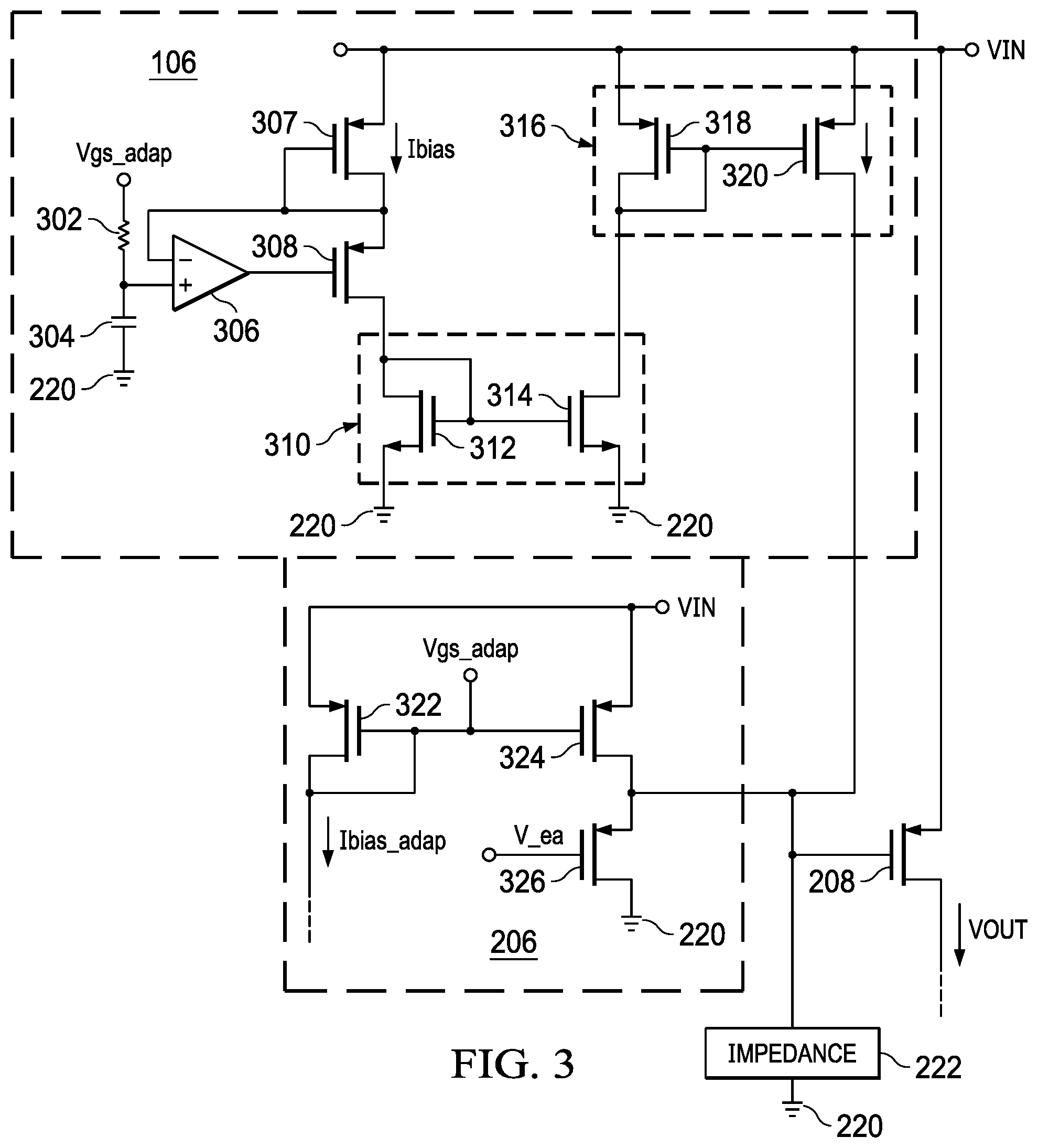 Patent US11782468 Figure 2 – Current-mode feedforward ripple cancellation