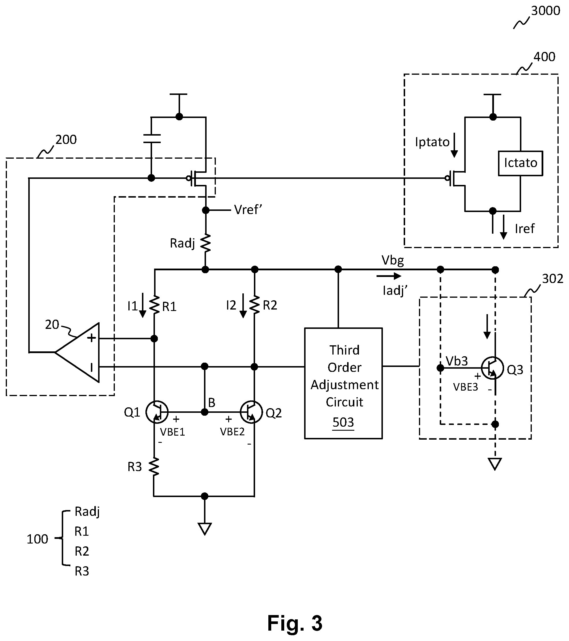 Patent US11782469 Figure 5 – Reference signal generator having high order temperature compensation