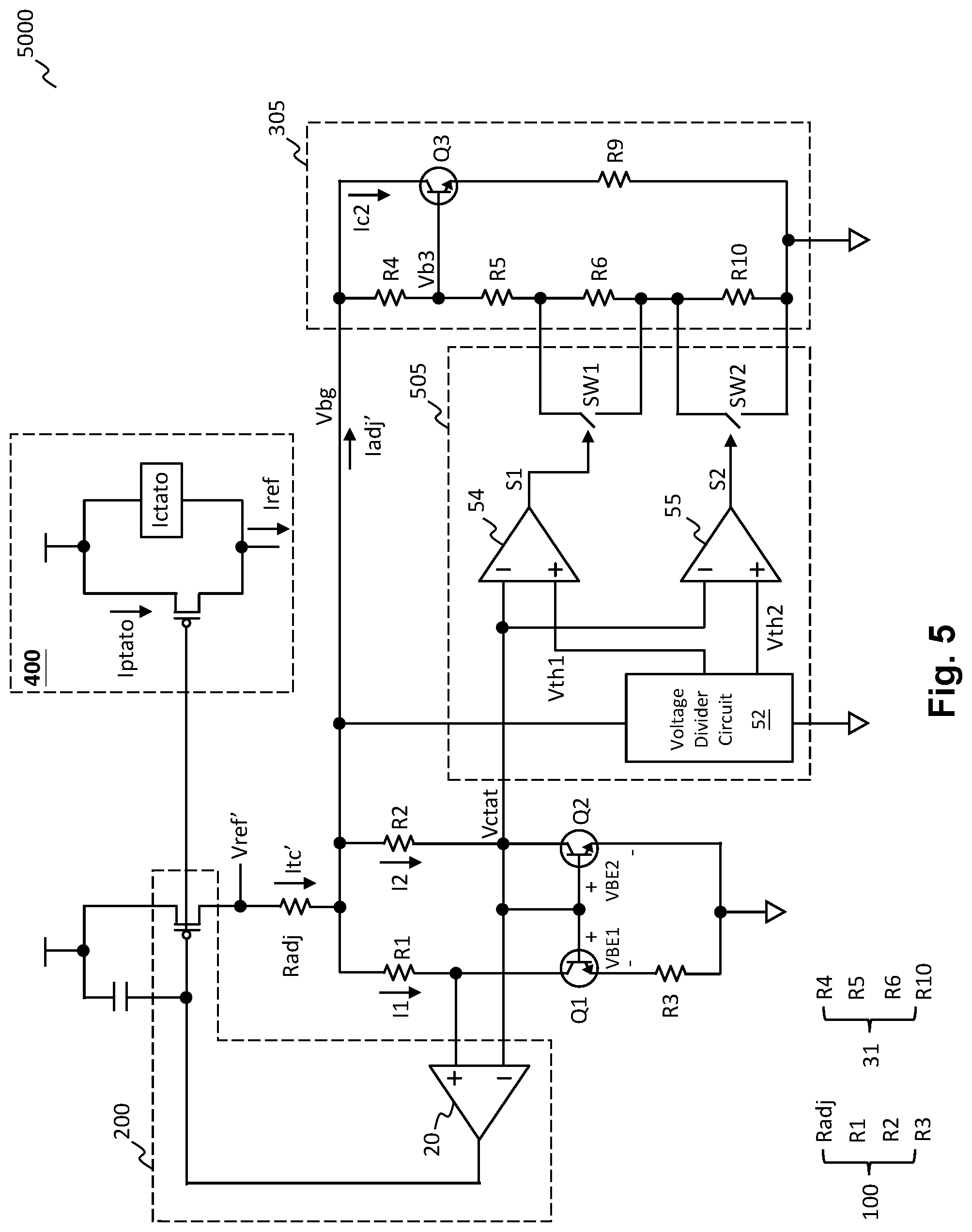 Patent US11782469 Figure 8 – Reference signal generator having high order temperature compensation