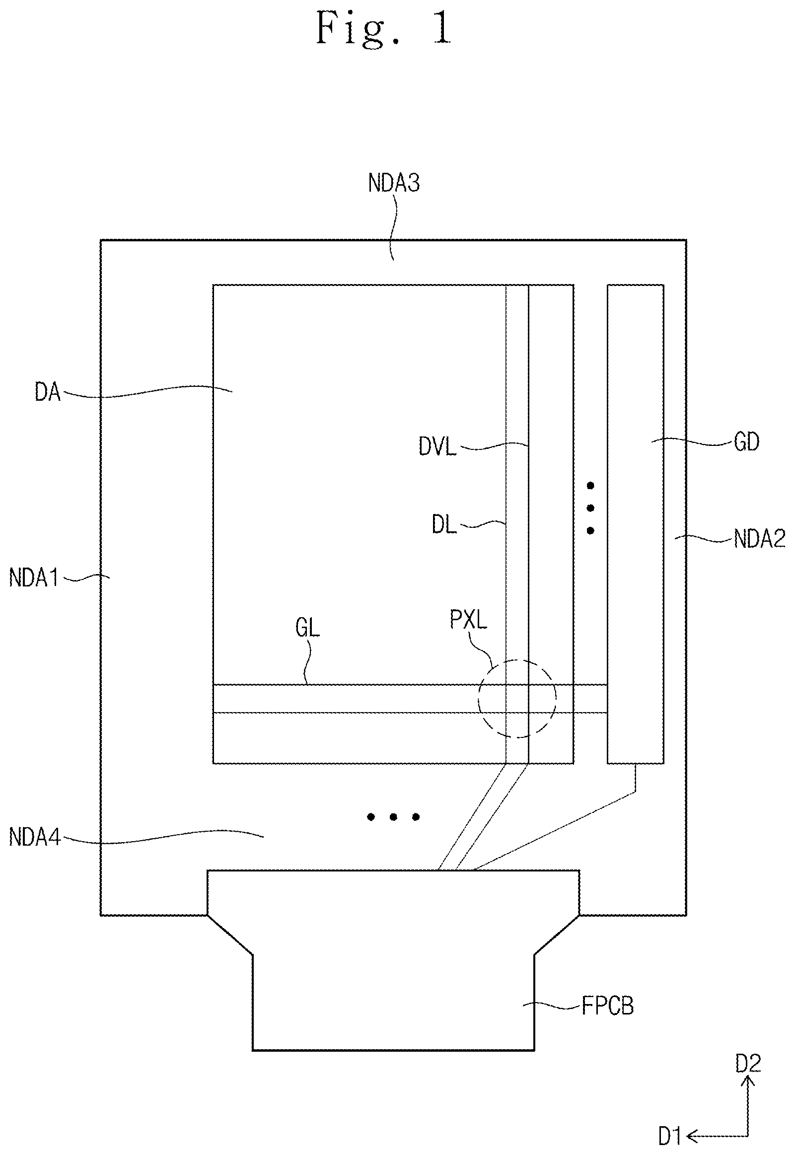 Patent US11782482 Figure 1 – Flexible display device
