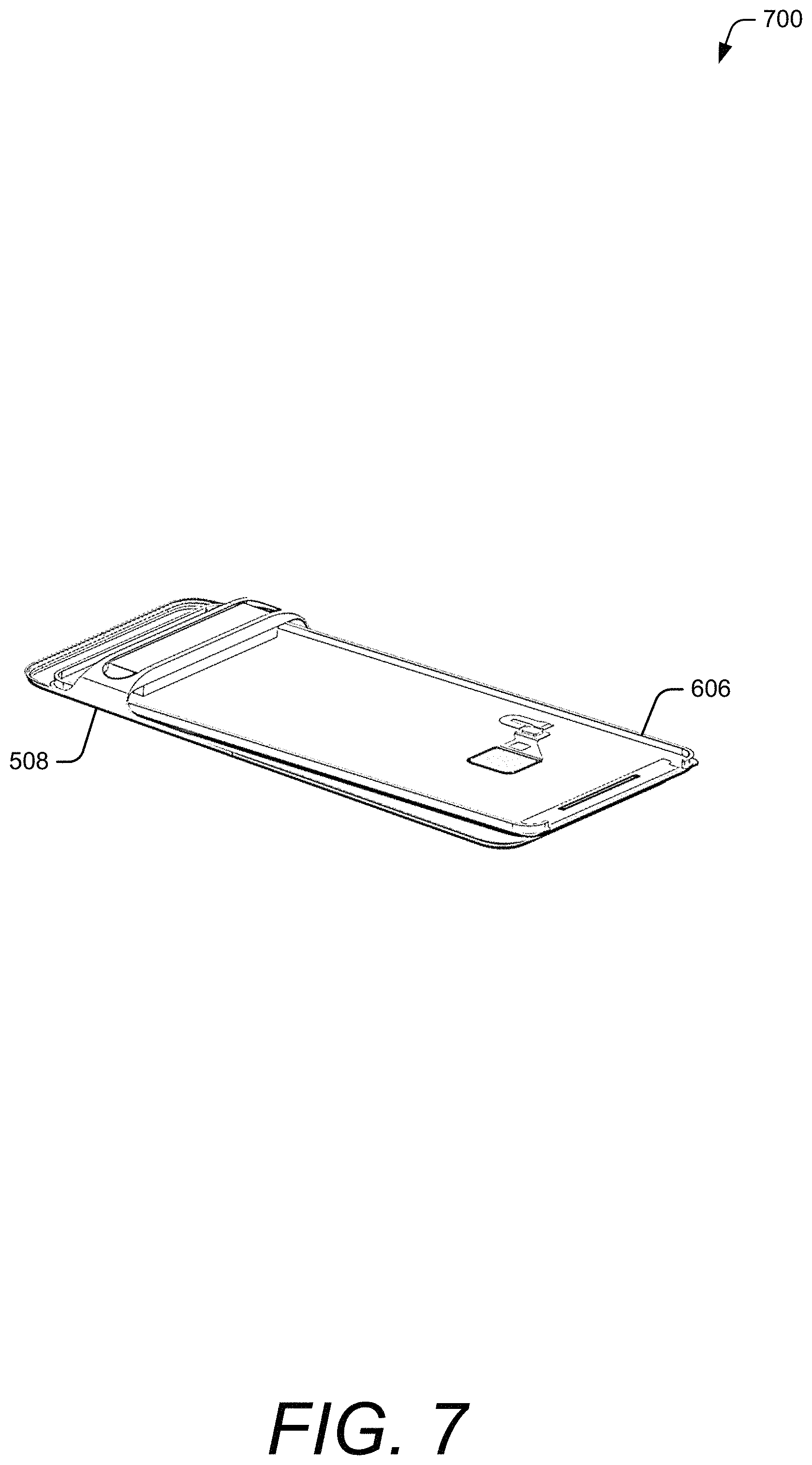 Patent US11782483 Figure 7 – Uniformly narrow display bezels in portable electronic devices