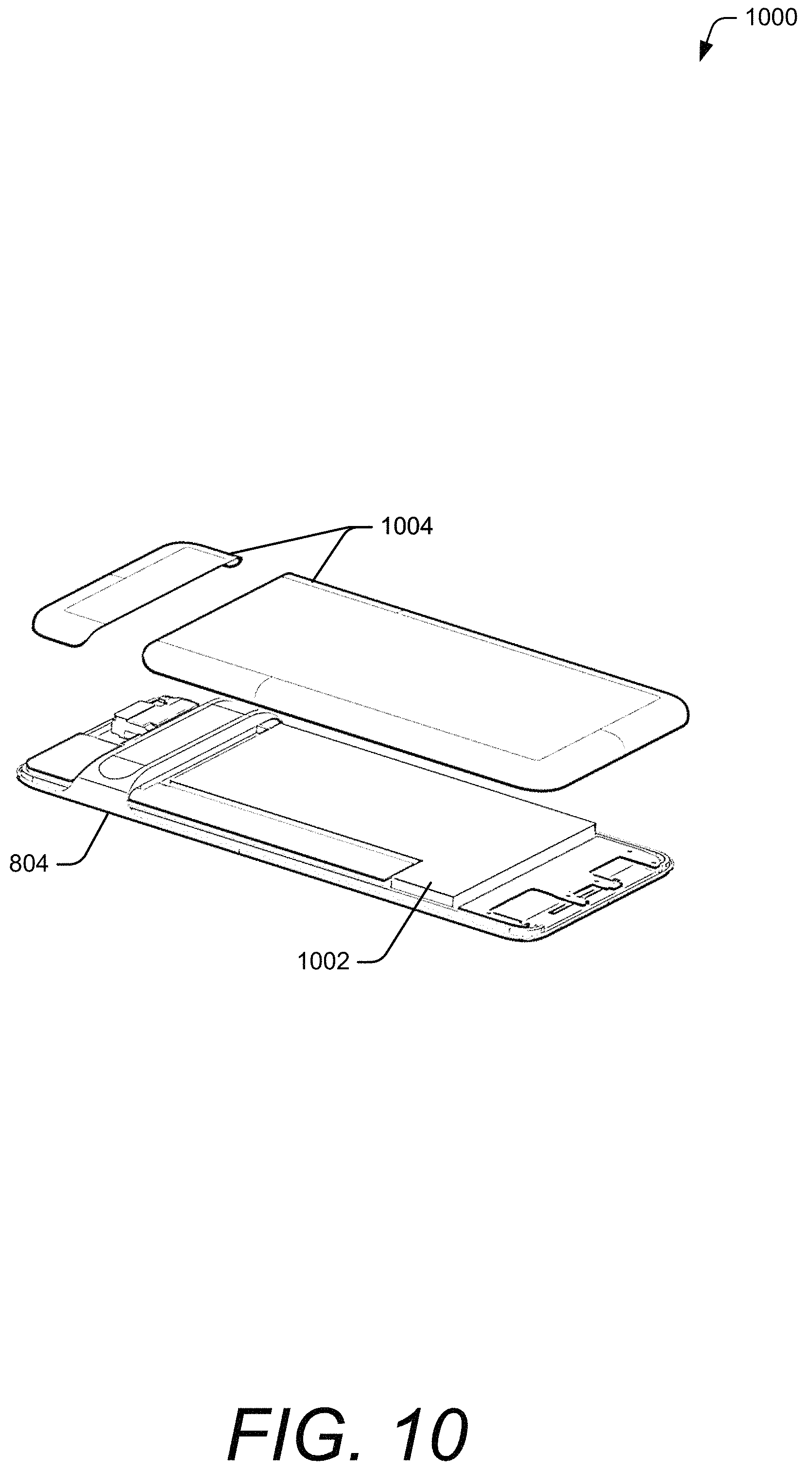 Patent US11782483 Figure 10 – Uniformly narrow display bezels in portable electronic devices