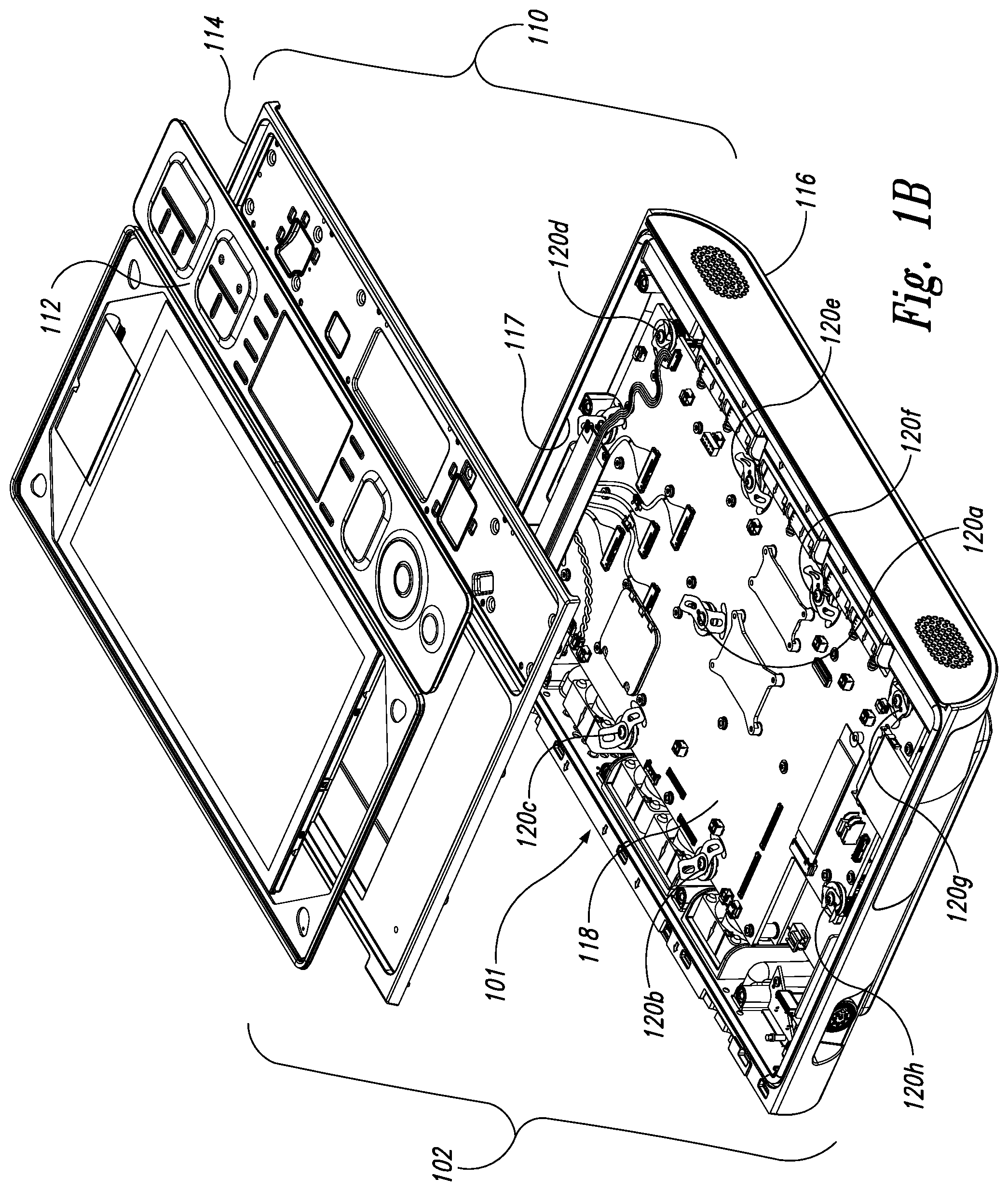 Patent US11782484 Figure 2 – Electronics board mounting system