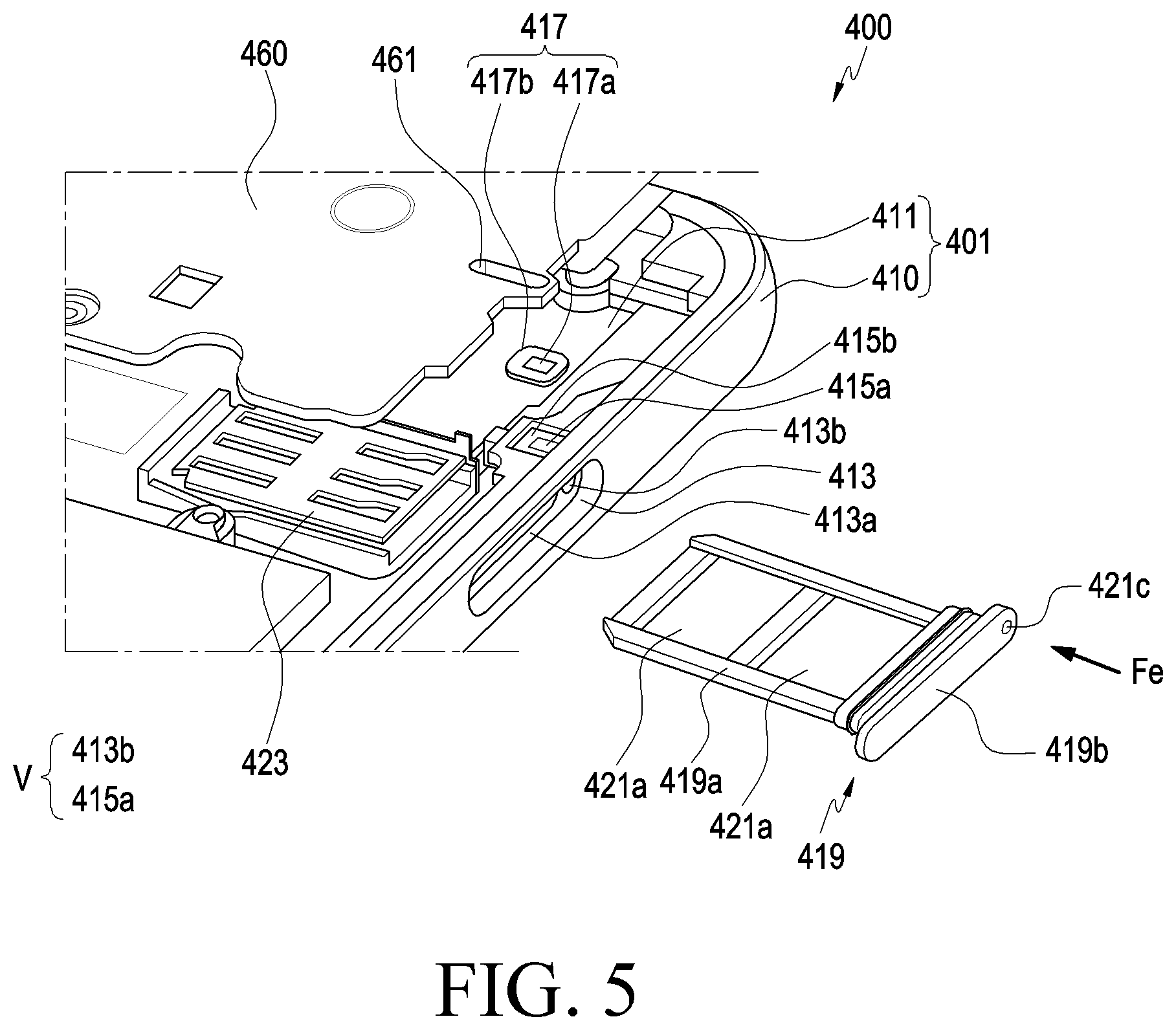Patent US11782485 Figure 5 – Electronic device including air vent hole
