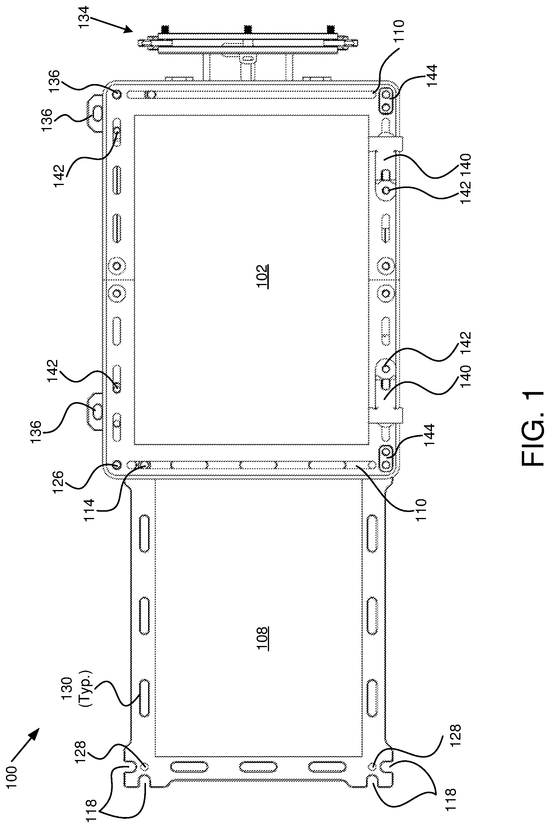 Patent US11782486 Figure 1 – Creative stand