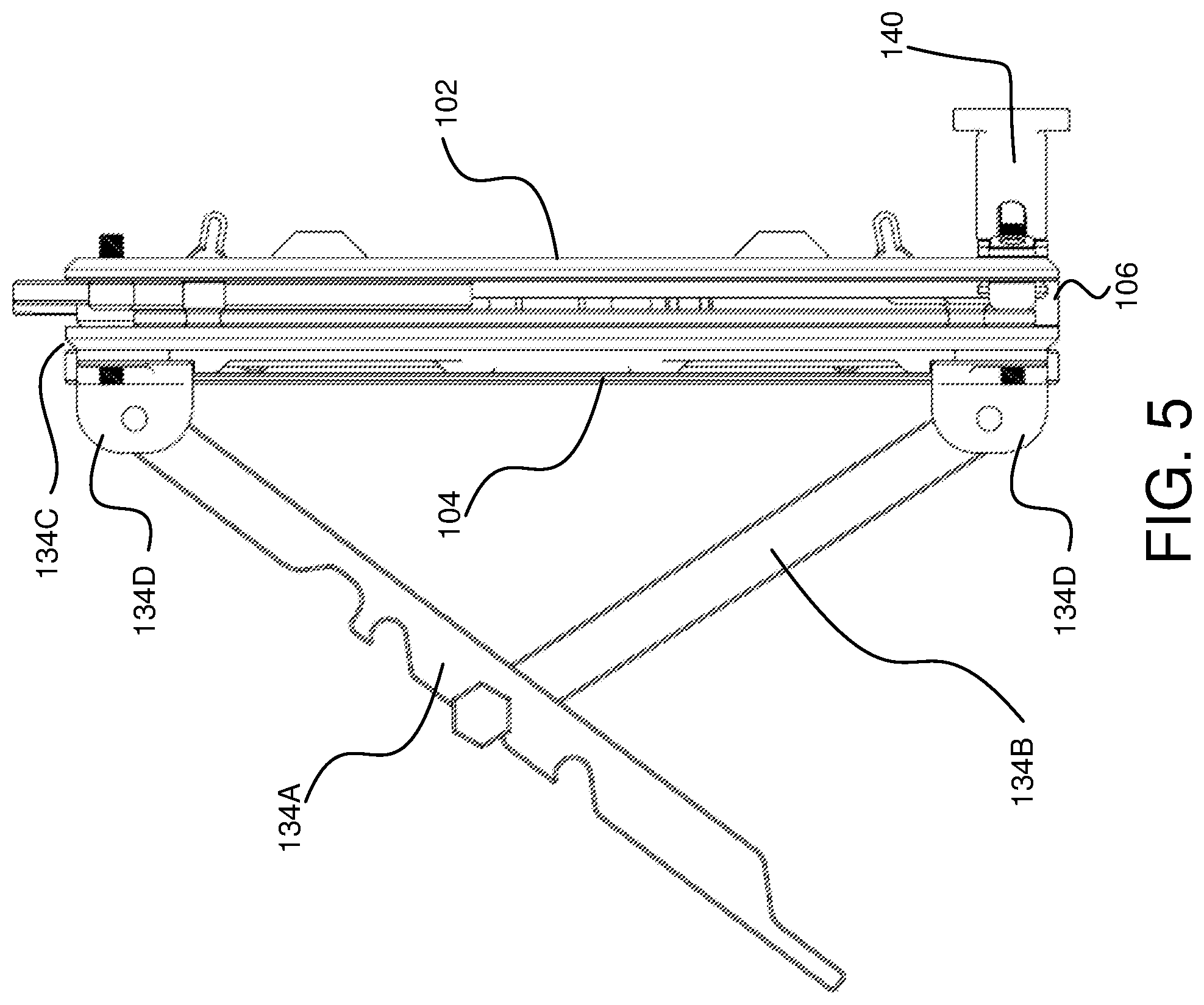 Patent US11782486 Figure 5 – Creative stand