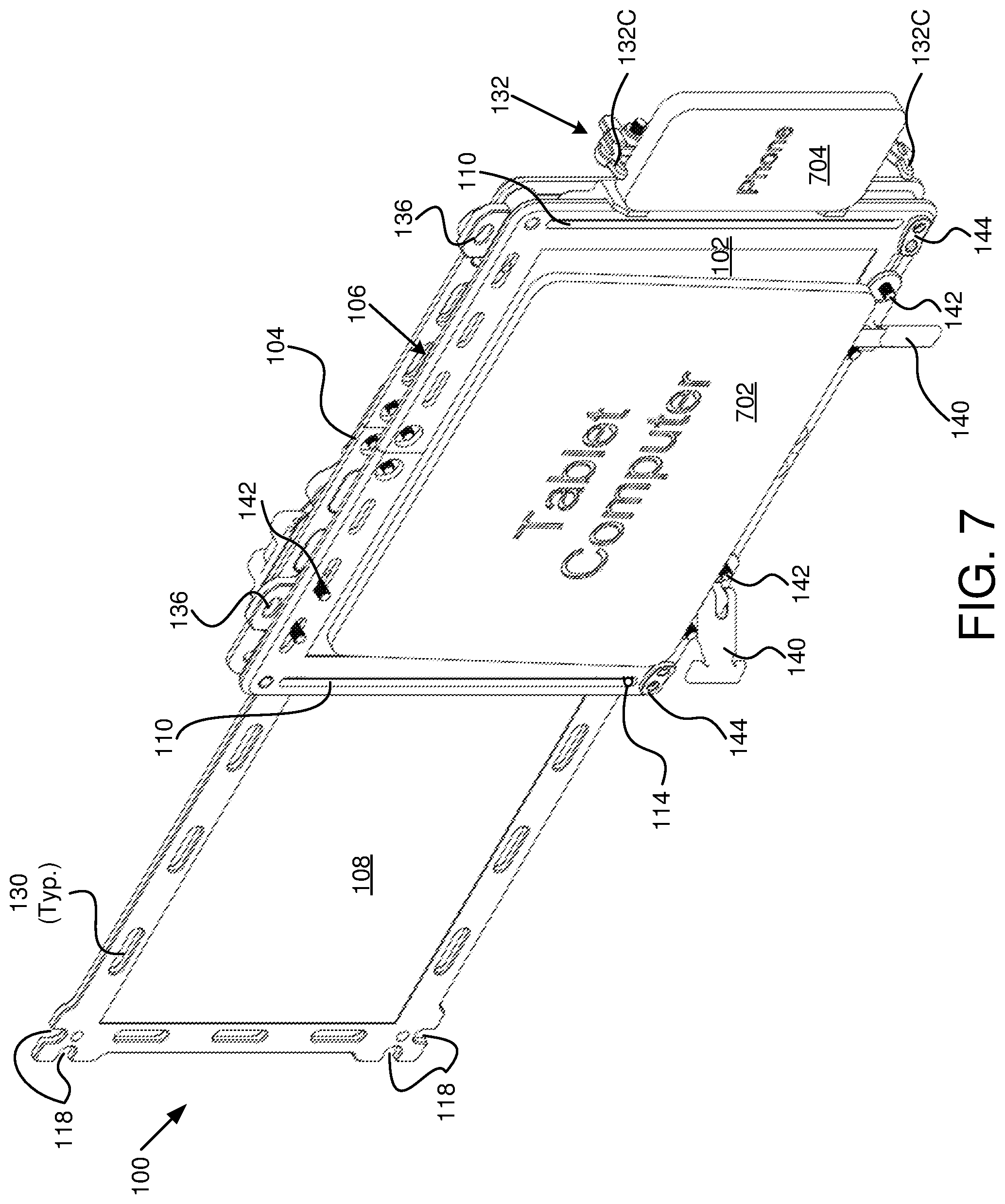 Patent US11782486 Figure 7 – Creative stand