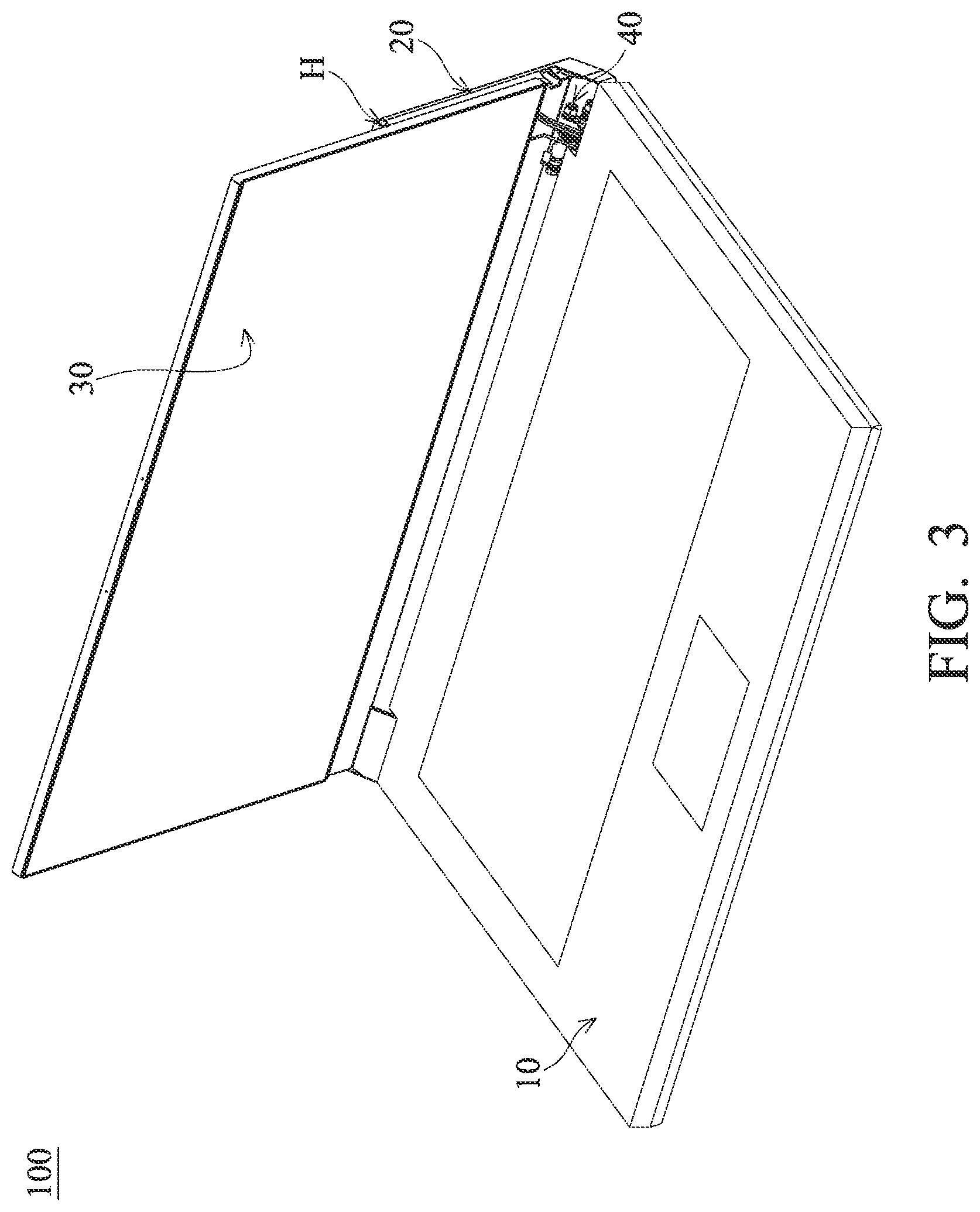 Patent US11782487 Figure 3 – Foldable electronic device