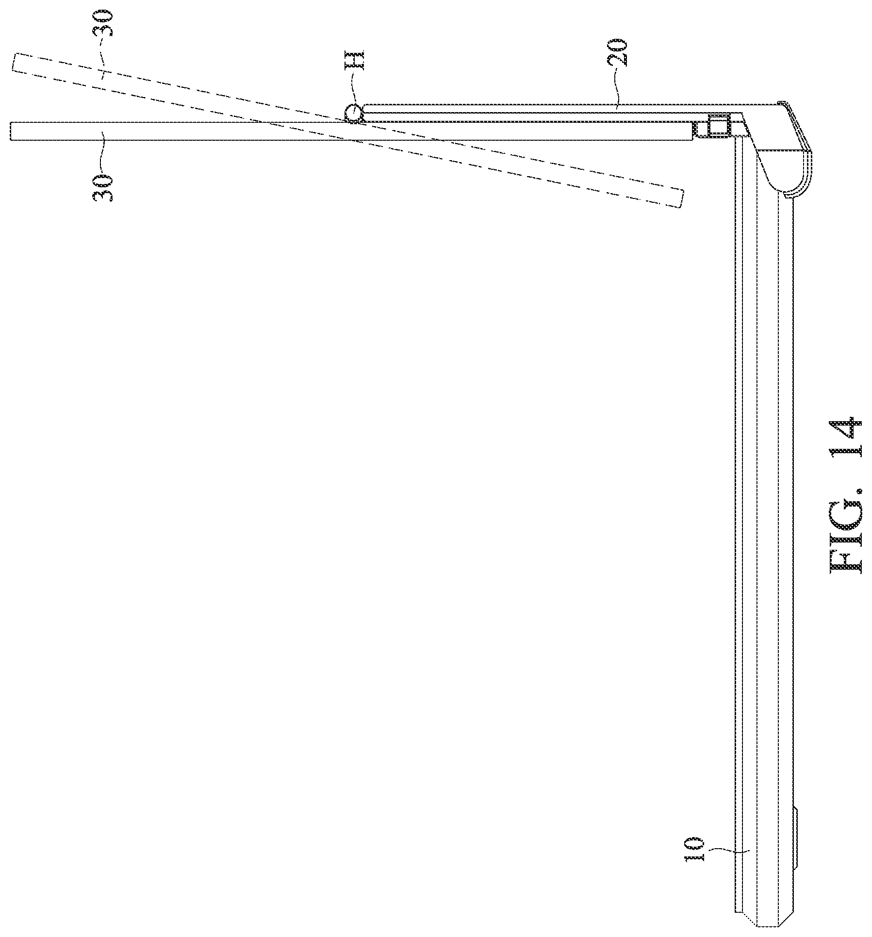 Patent US11782487 Figure 14 – Foldable electronic device
