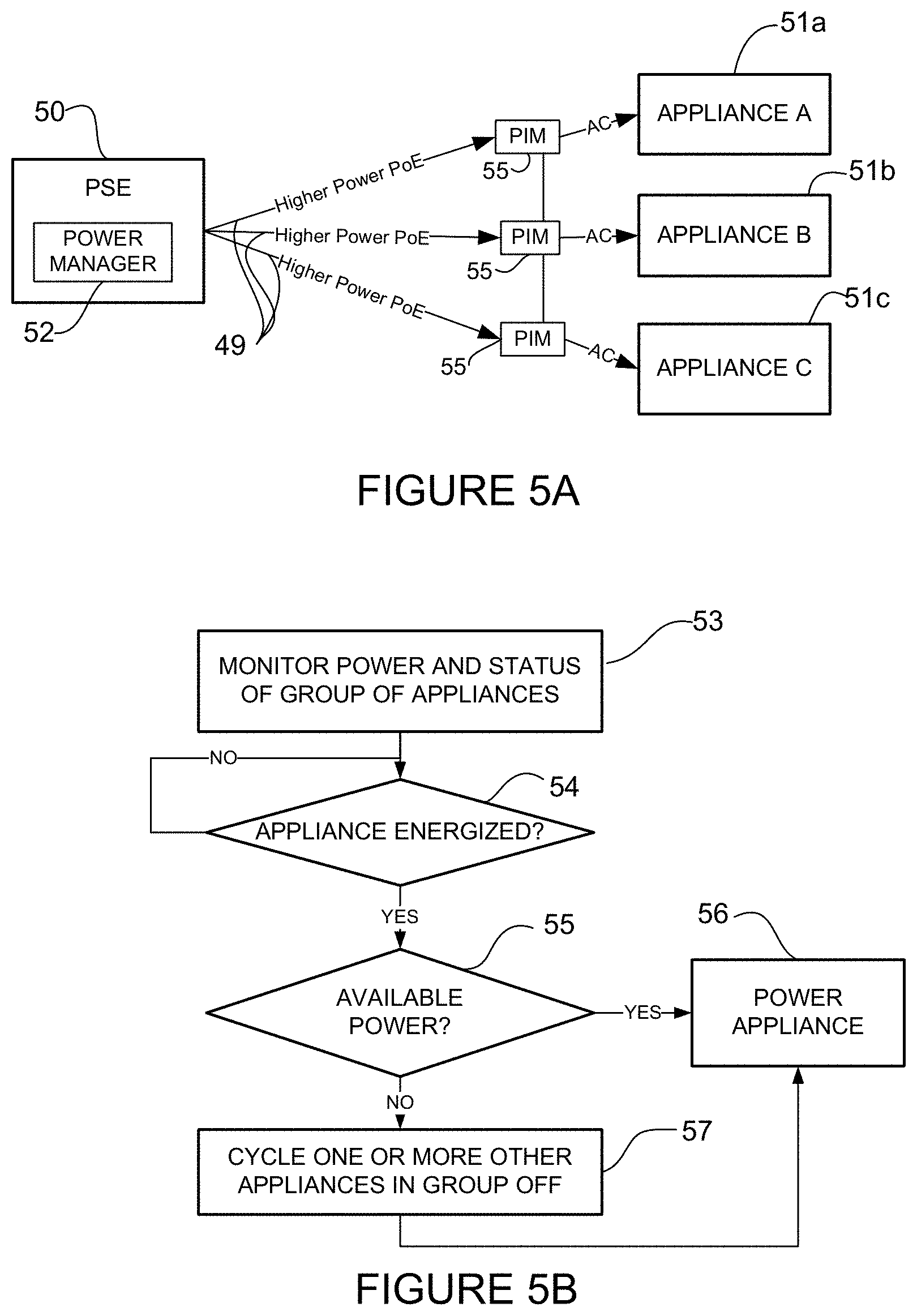 Patent US11782491 Figure 5 – Delivery of AC power with higher power PoE (power over ethernet) systems