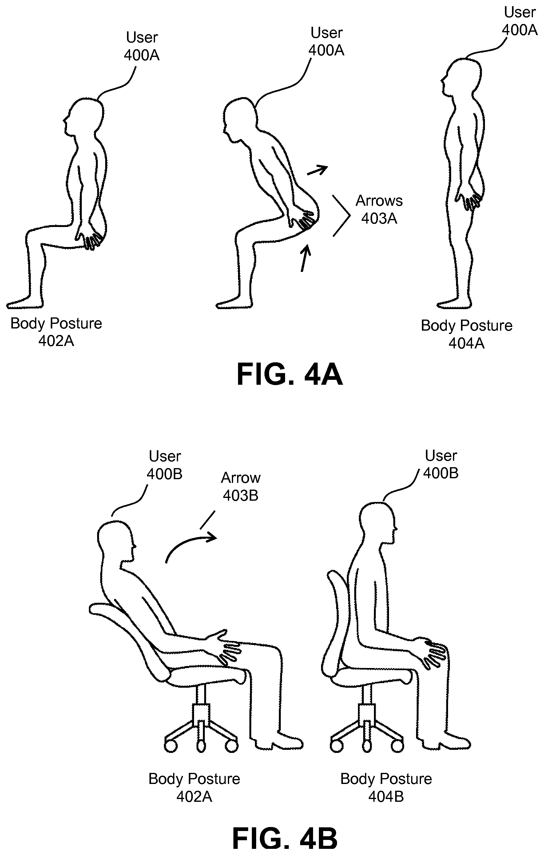 Patent US11782501 Figure 4 – System and method for presenting virtual reality content to a user based on body posture