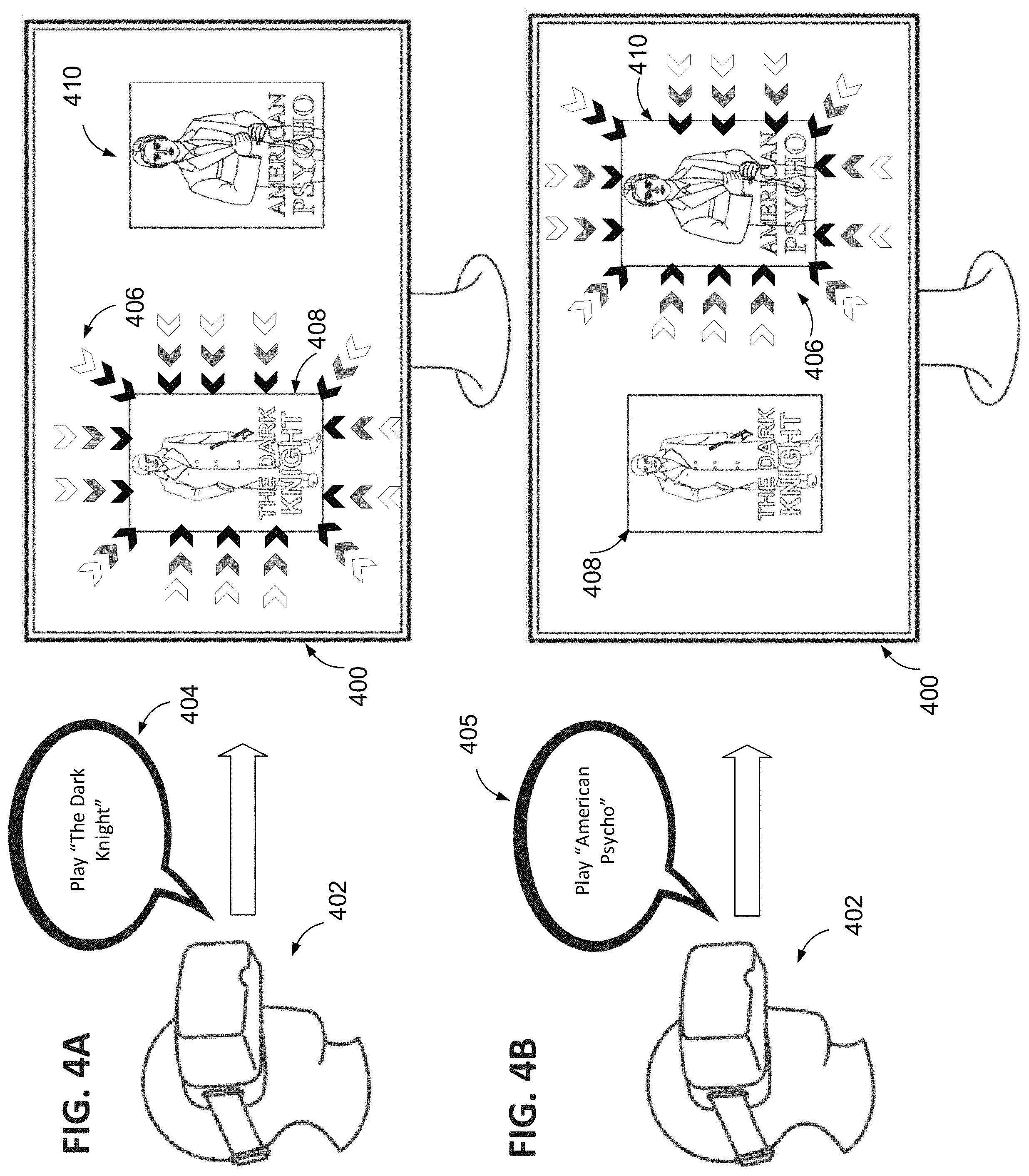 Patent US11782506 Figure 4 – Methods and systems of extended reality environment interaction based on eye motions