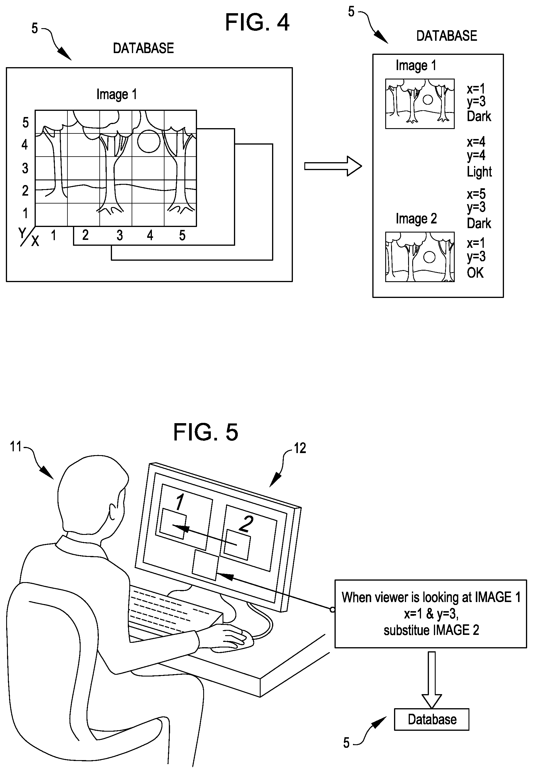 Patent US11782507 Figure 4 – Image changes based on facial appearance