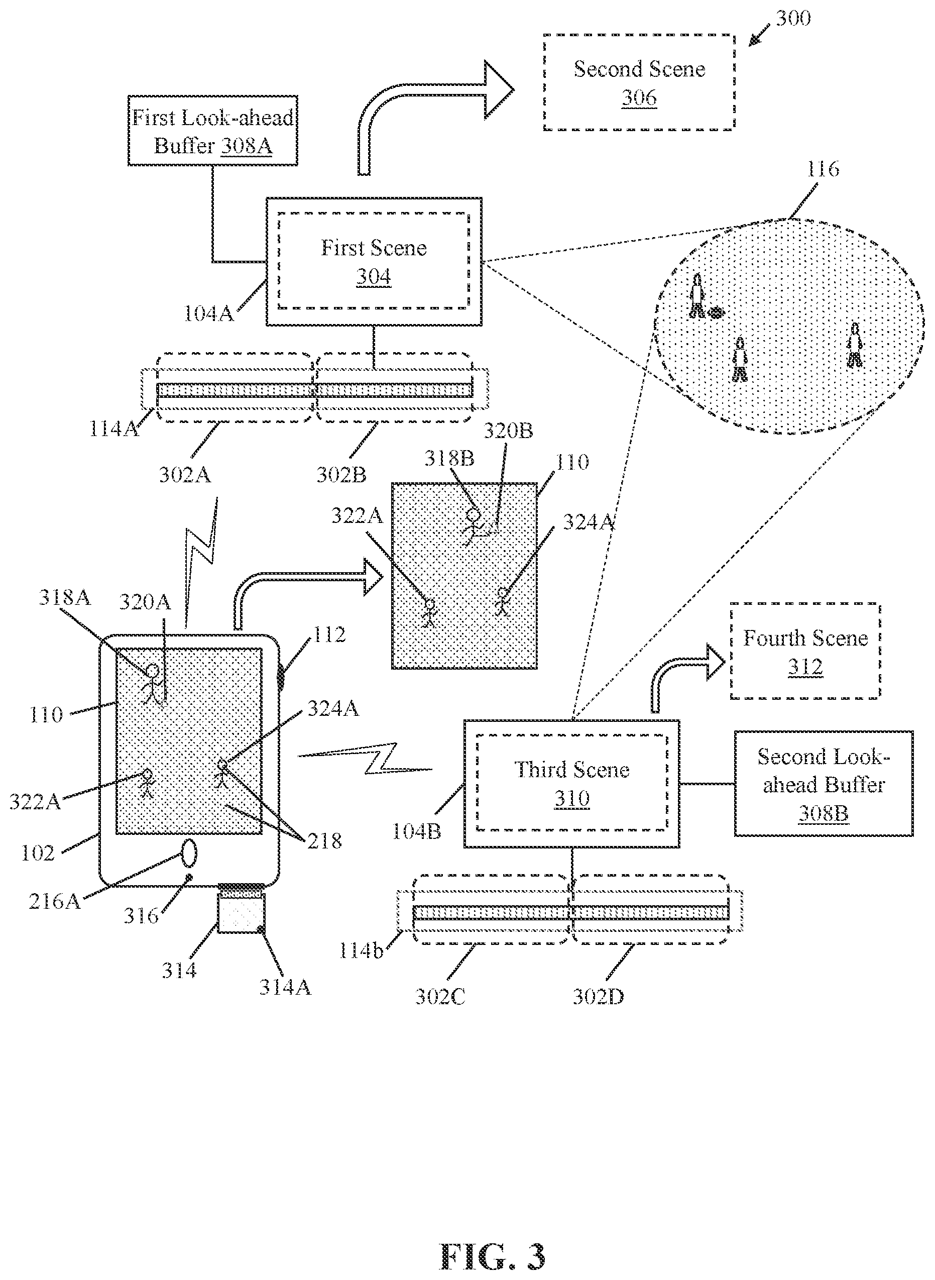 Patent US11782510 Figure 4 – Haptic feedback device and method for providing haptic sensation based on video
