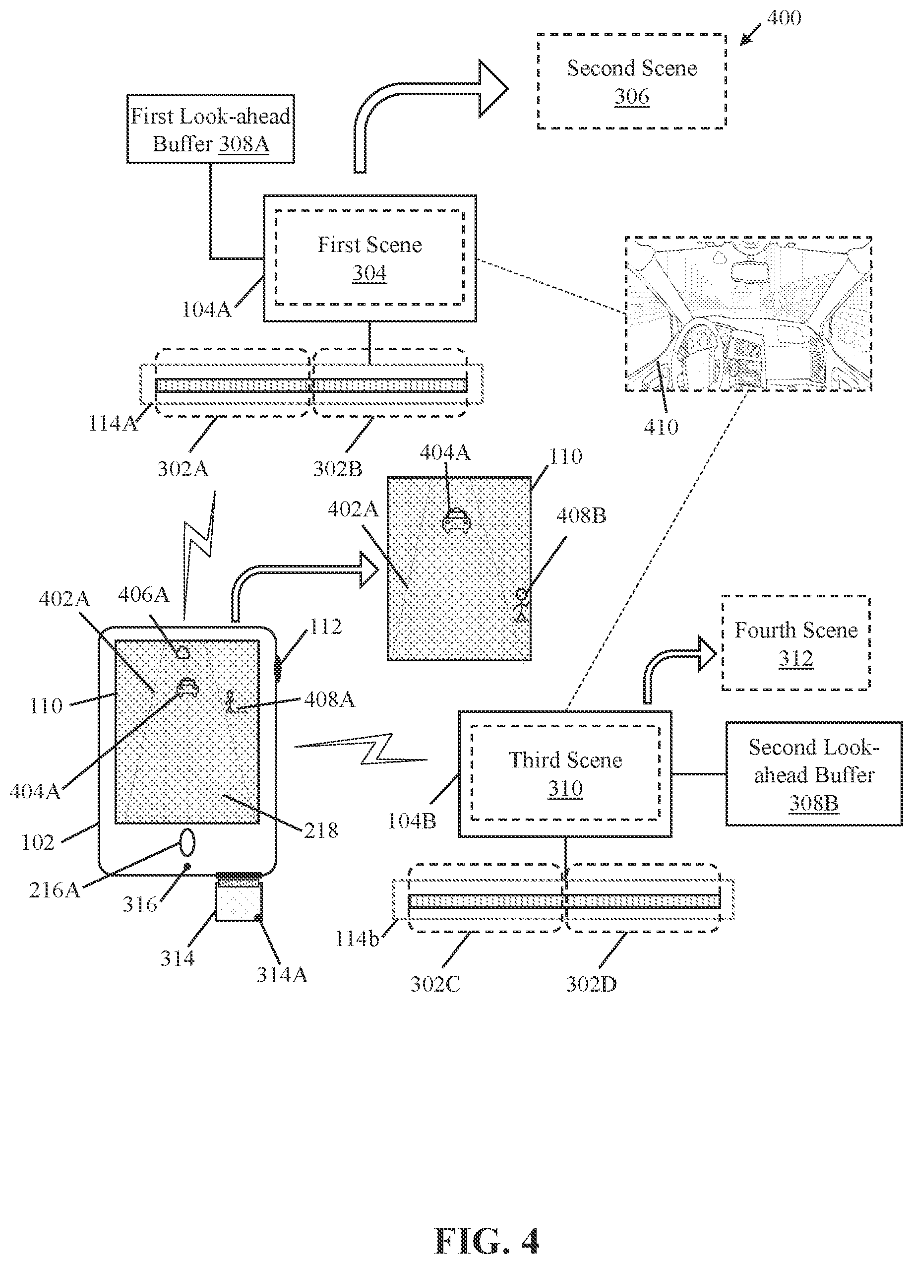 Patent US11782510 Figure 5 – Haptic feedback device and method for providing haptic sensation based on video