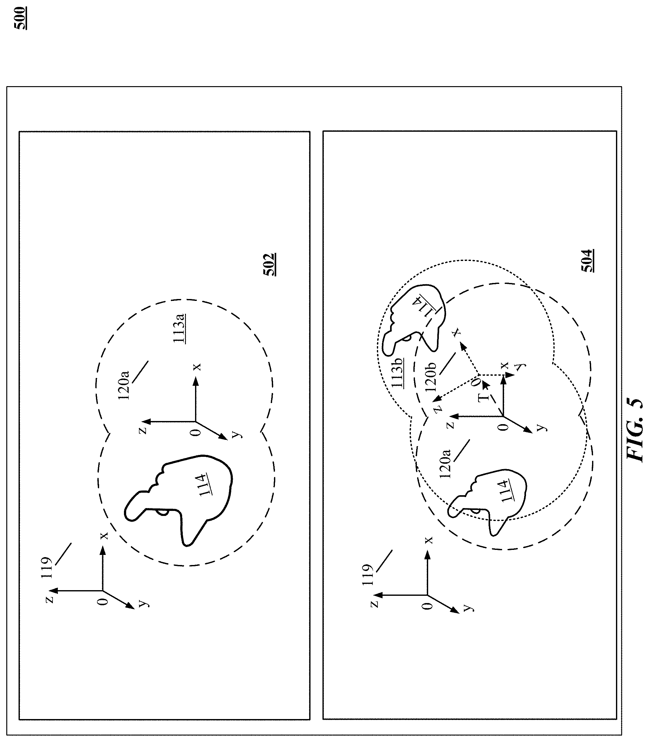 Patent US11782513 Figure 5 – Mode switching for integrated gestural interaction and multi-user collaboration in immersive virtual reality environments
