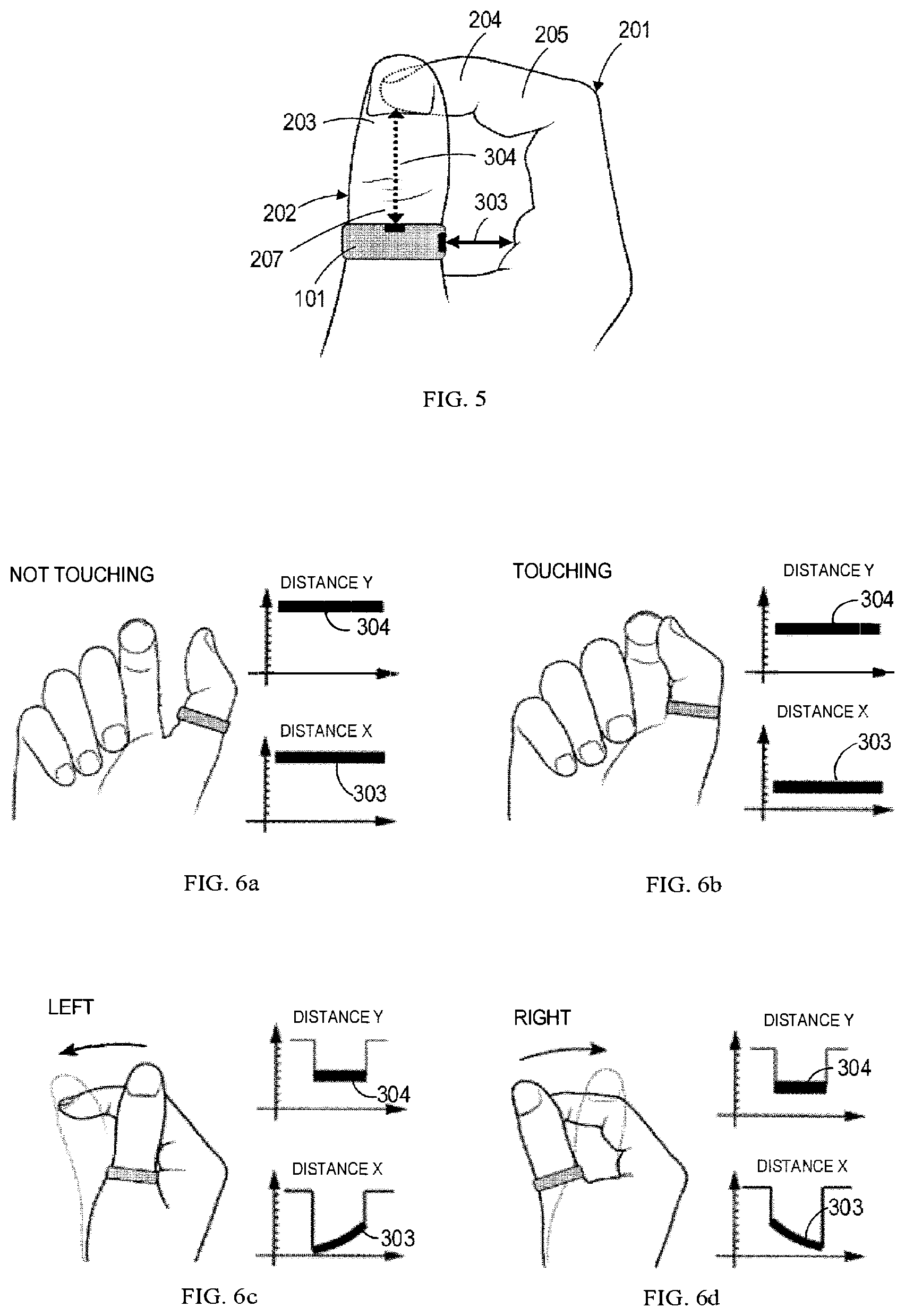 Patent US11782515 Figure 4 – Wearable device enabling multi-finger gestures