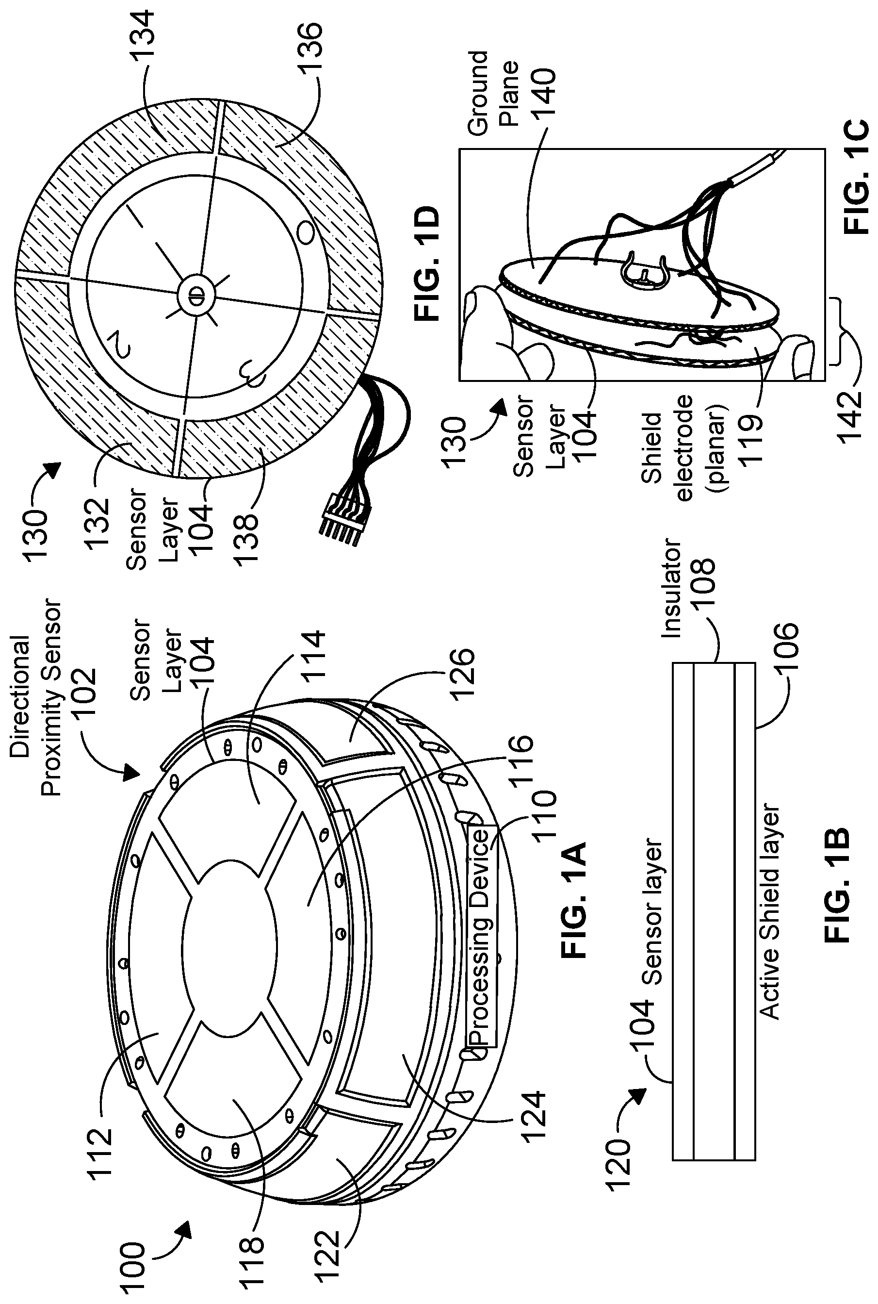 Patent US11782517 Figure 1 – High-distance directional proximity sensor
