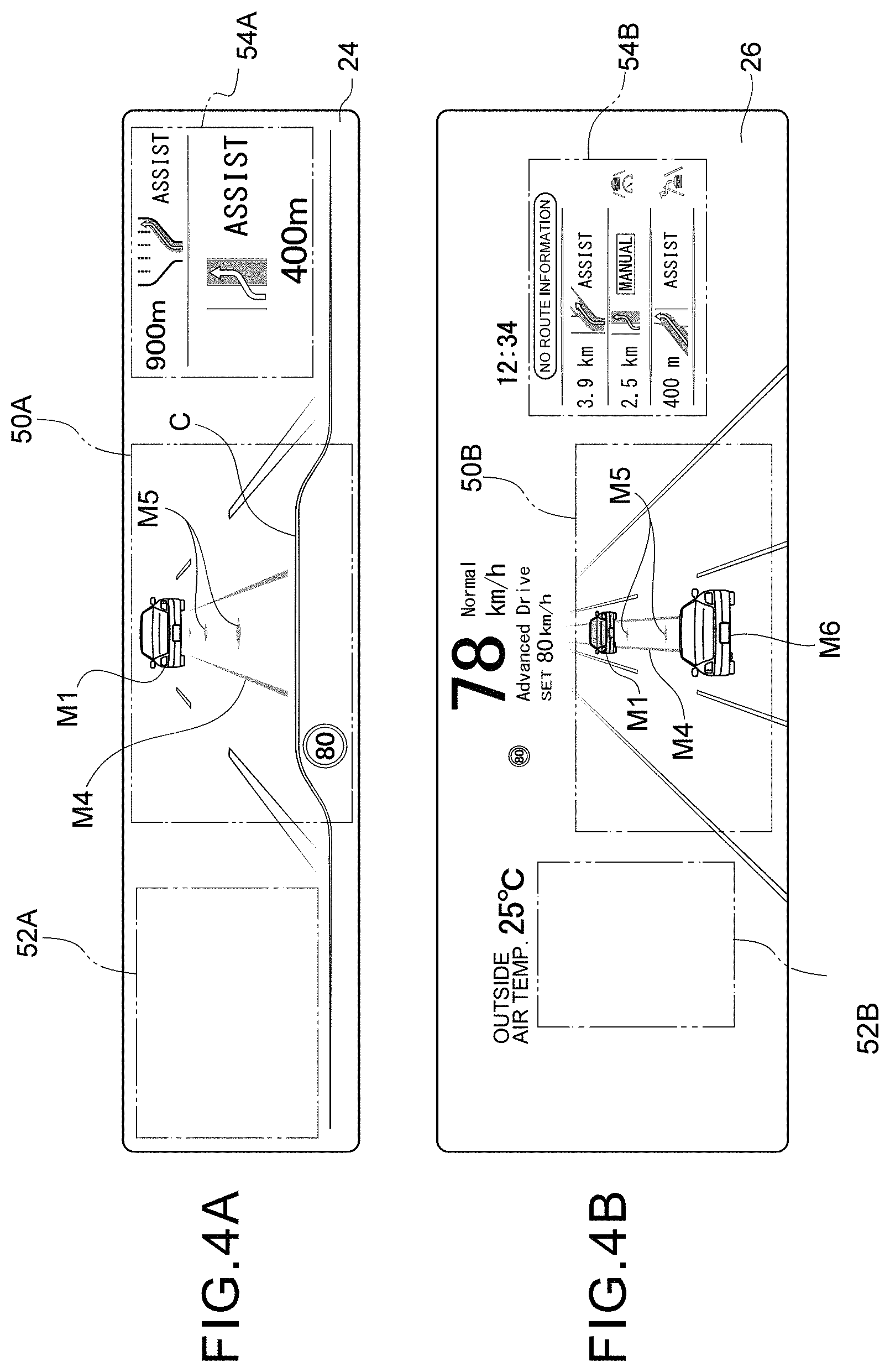 Patent US11782518 Figure 4 – Vehicle information display system