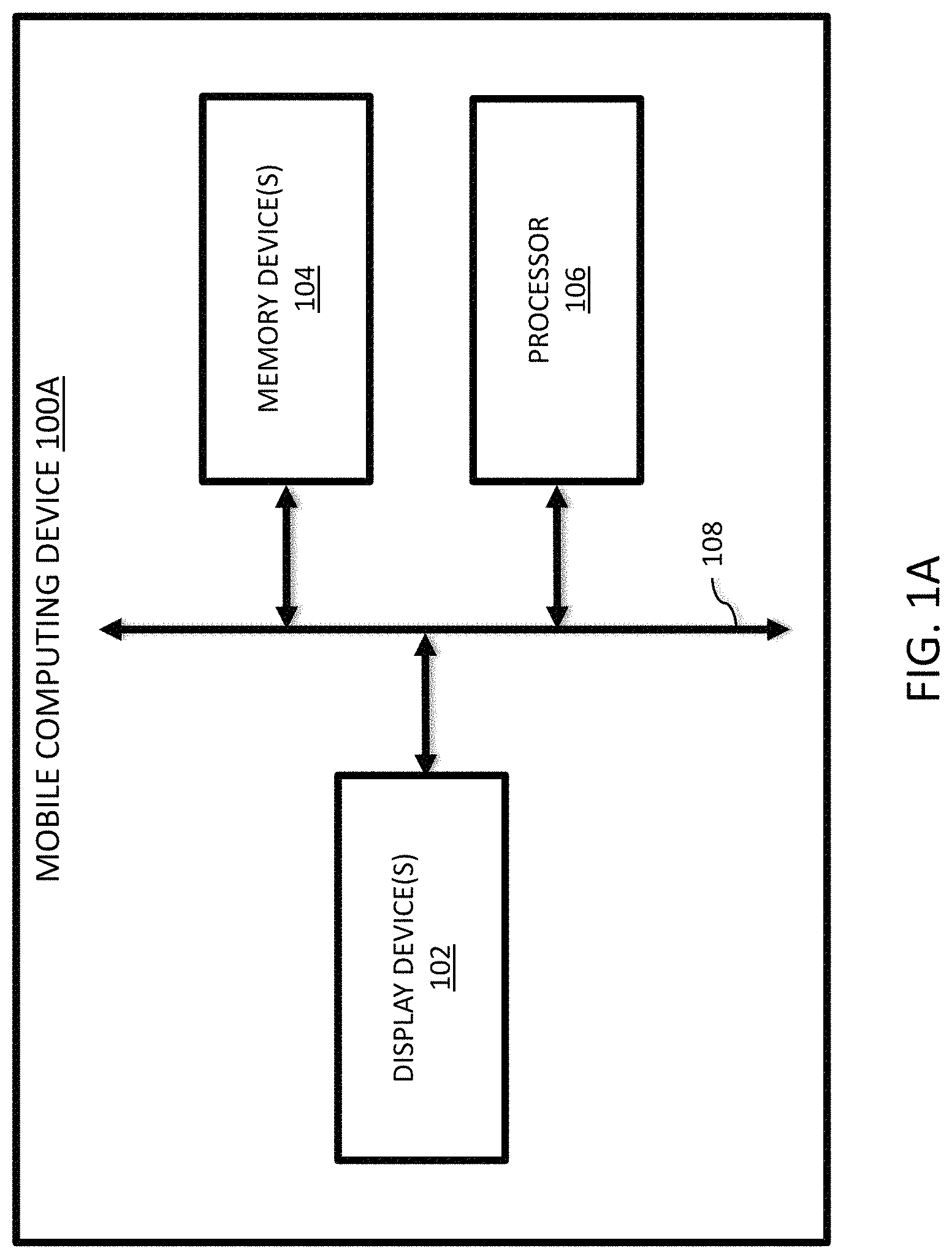 Patent US11782521 Figure 1 – Displaying applications on a mobile computing device based on different relative positions