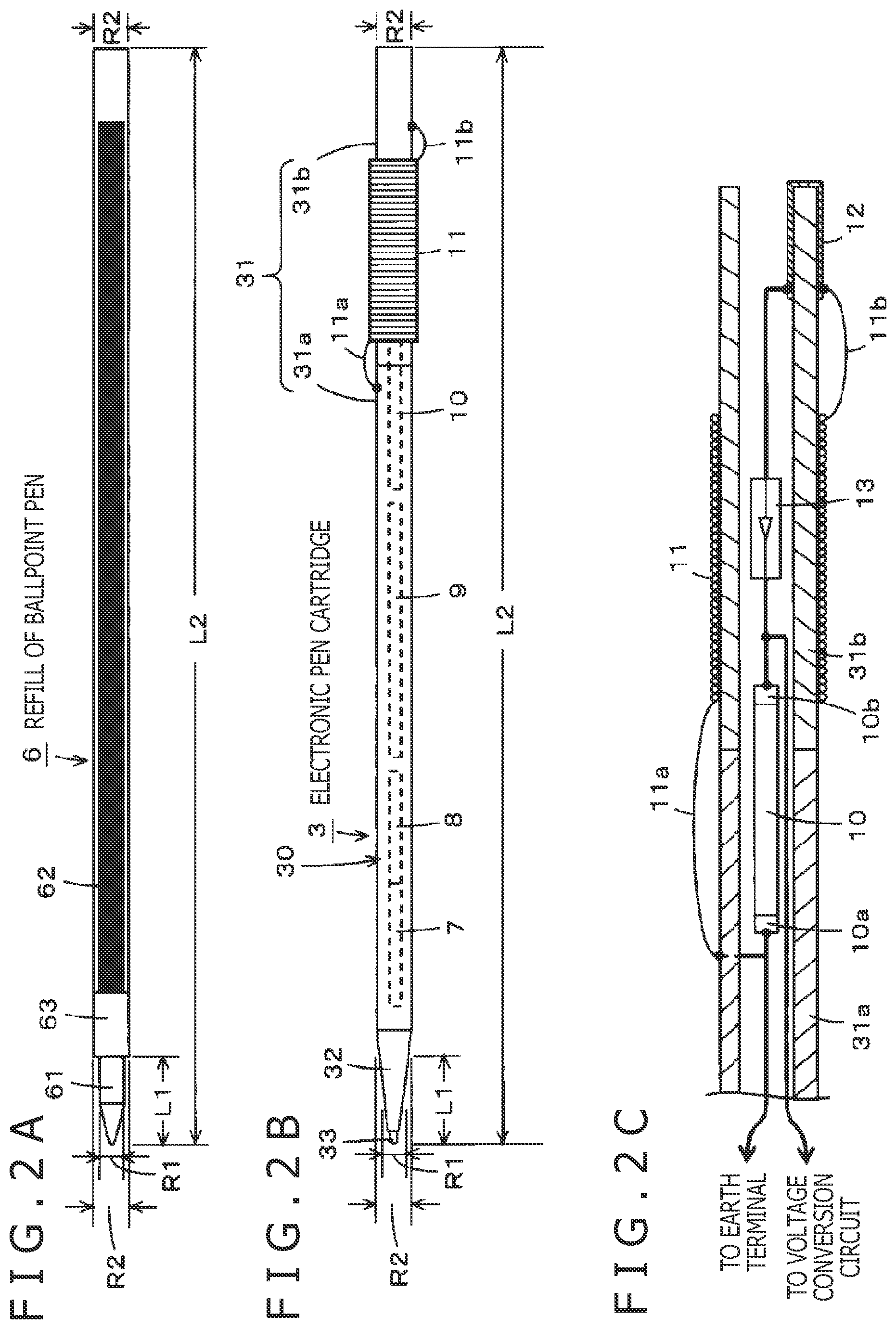 Patent US11782526 Figure 2 – Electronic pen, electronic pen cartridge, and electronic pen charging tray
