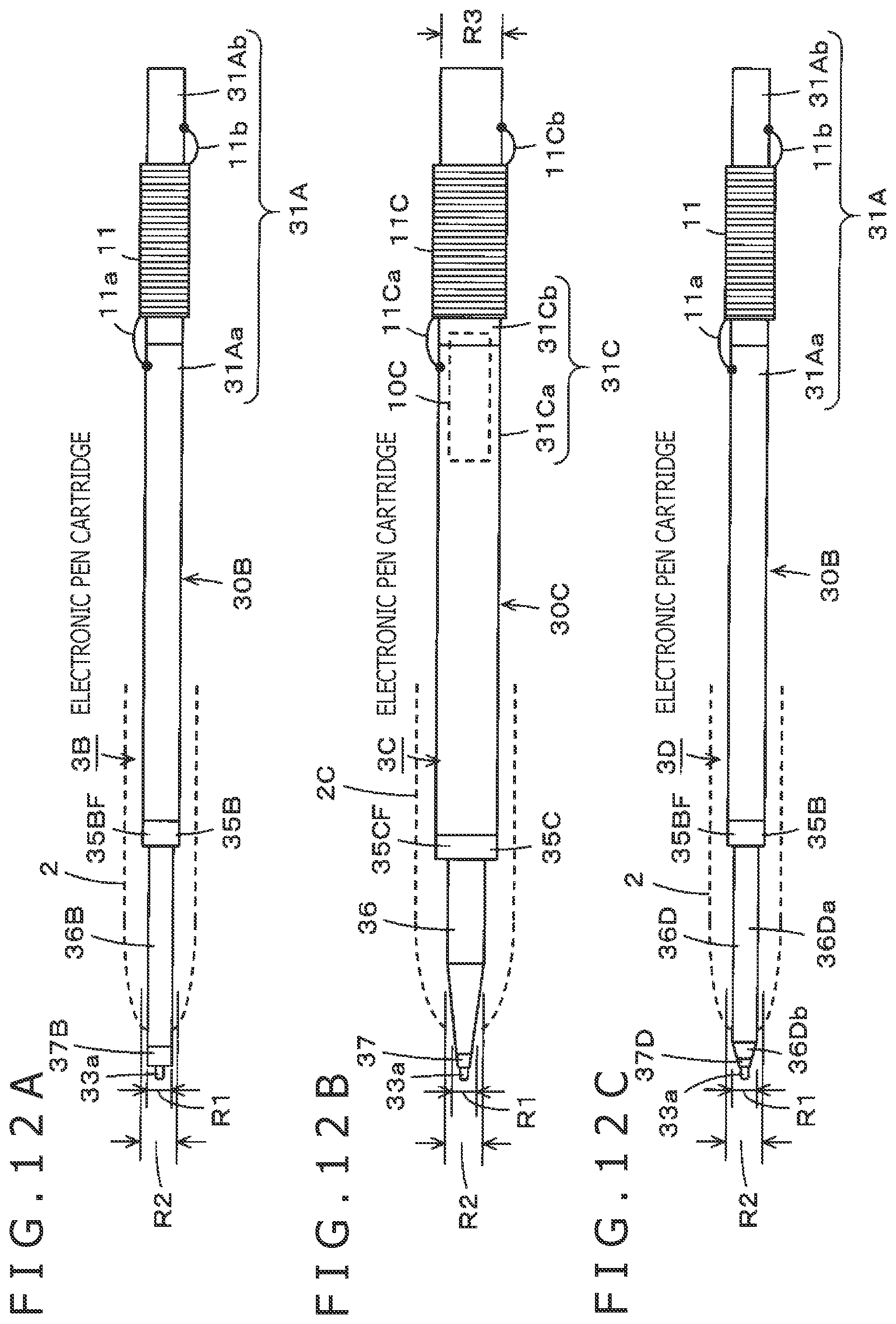 Patent US11782526 Figure 11 – Electronic pen, electronic pen cartridge, and electronic pen charging tray