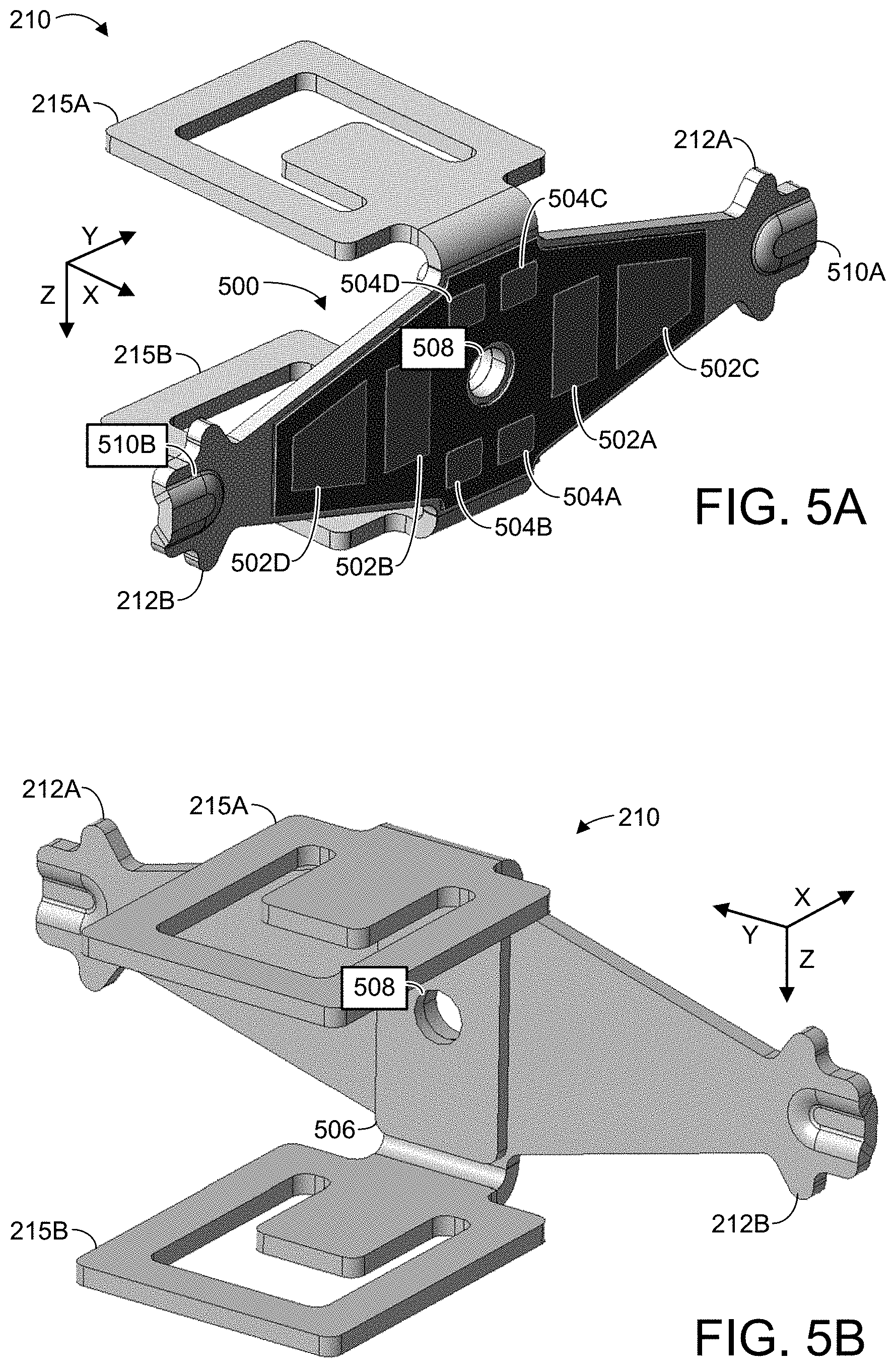 Patent US11782528 Figure 5 – Winged bracket for stylus strain gauge