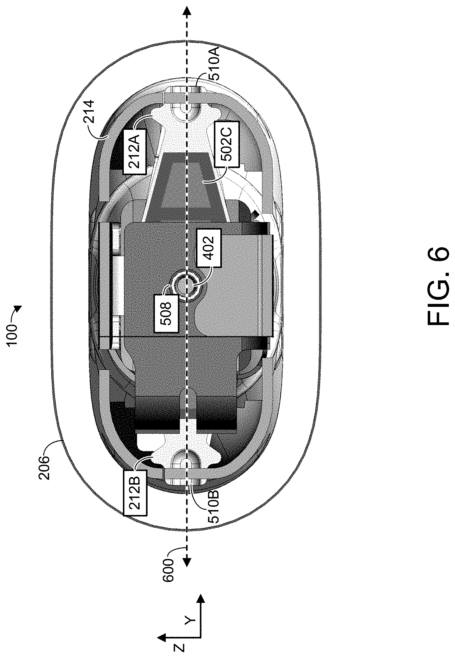 Patent US11782528 Figure 6 – Winged bracket for stylus strain gauge