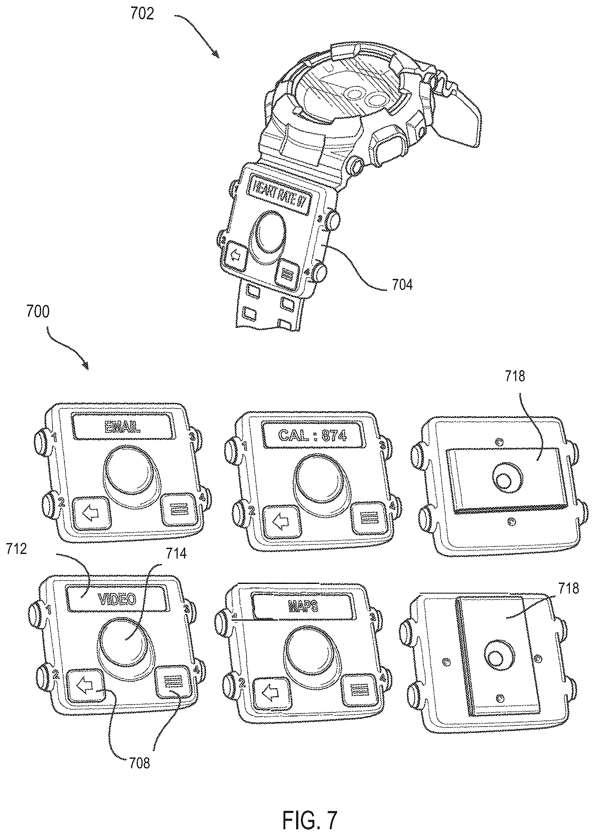 Patent US11782529 Figure 8 – External user interface for head worn computing