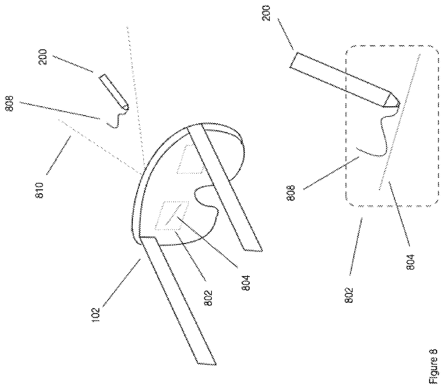 Patent US11782529 Figure 9 – External user interface for head worn computing