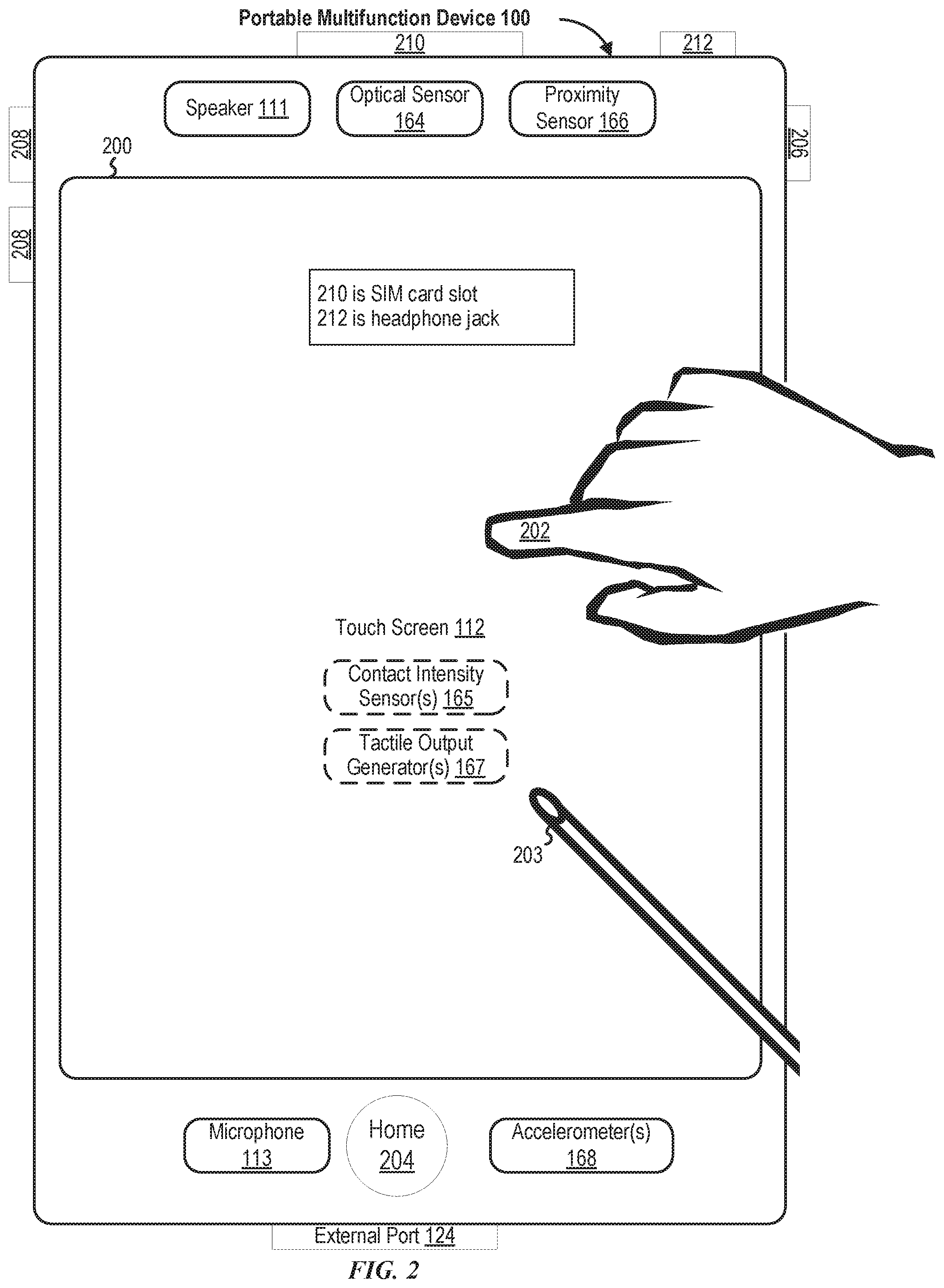 Patent US11782531 Figure 3 – Gesture detection, list navigation, and item selection using a crown and sensors