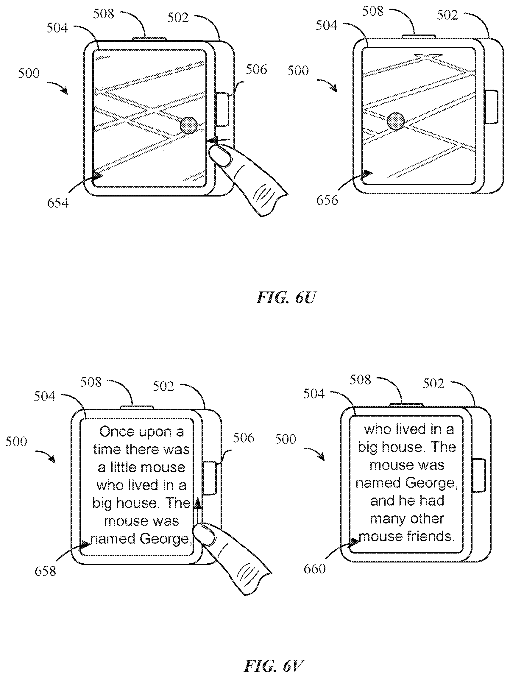 Patent US11782531 Figure 19 – Gesture detection, list navigation, and item selection using a crown and sensors