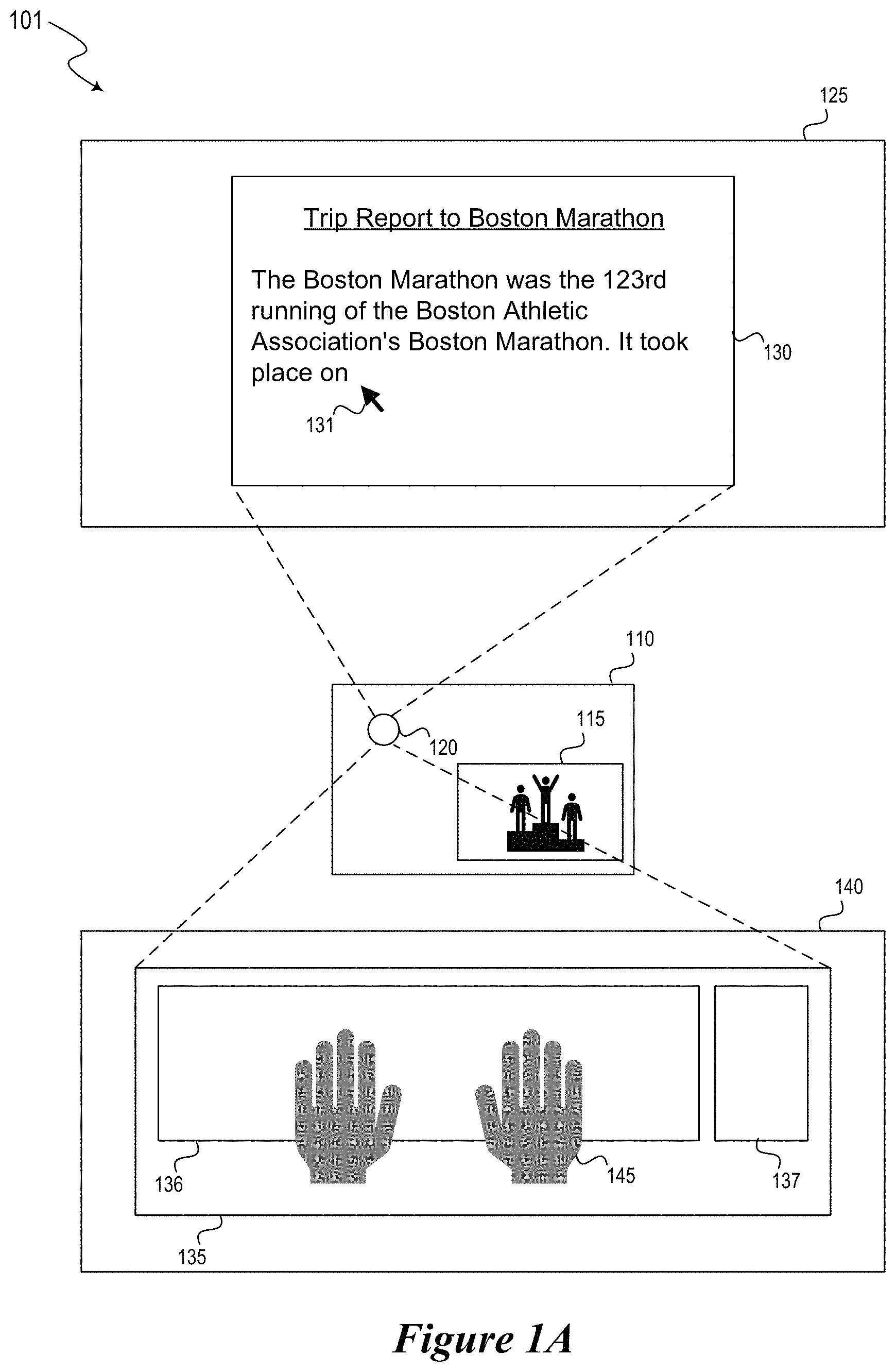 Patent US11782533 — Virtual peripherals for mobile devices — Figure 1