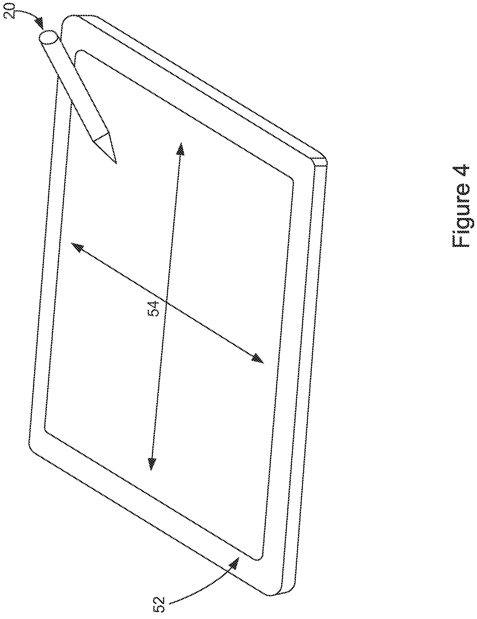 Patent US11782534 Figure 4 – Touch-sensitive system with motion filtering