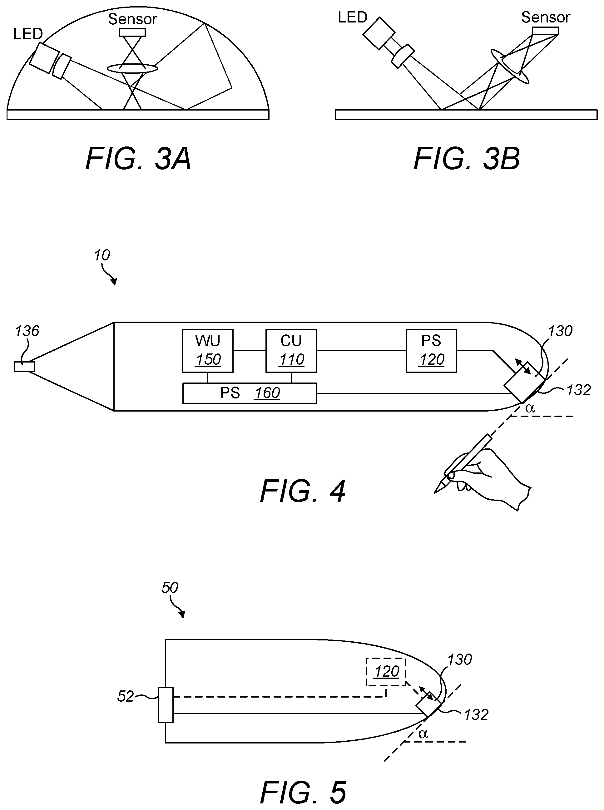 Patent US11782536 Figure 2 – Mouse input function for pen-shaped writing, reading or pointing devices