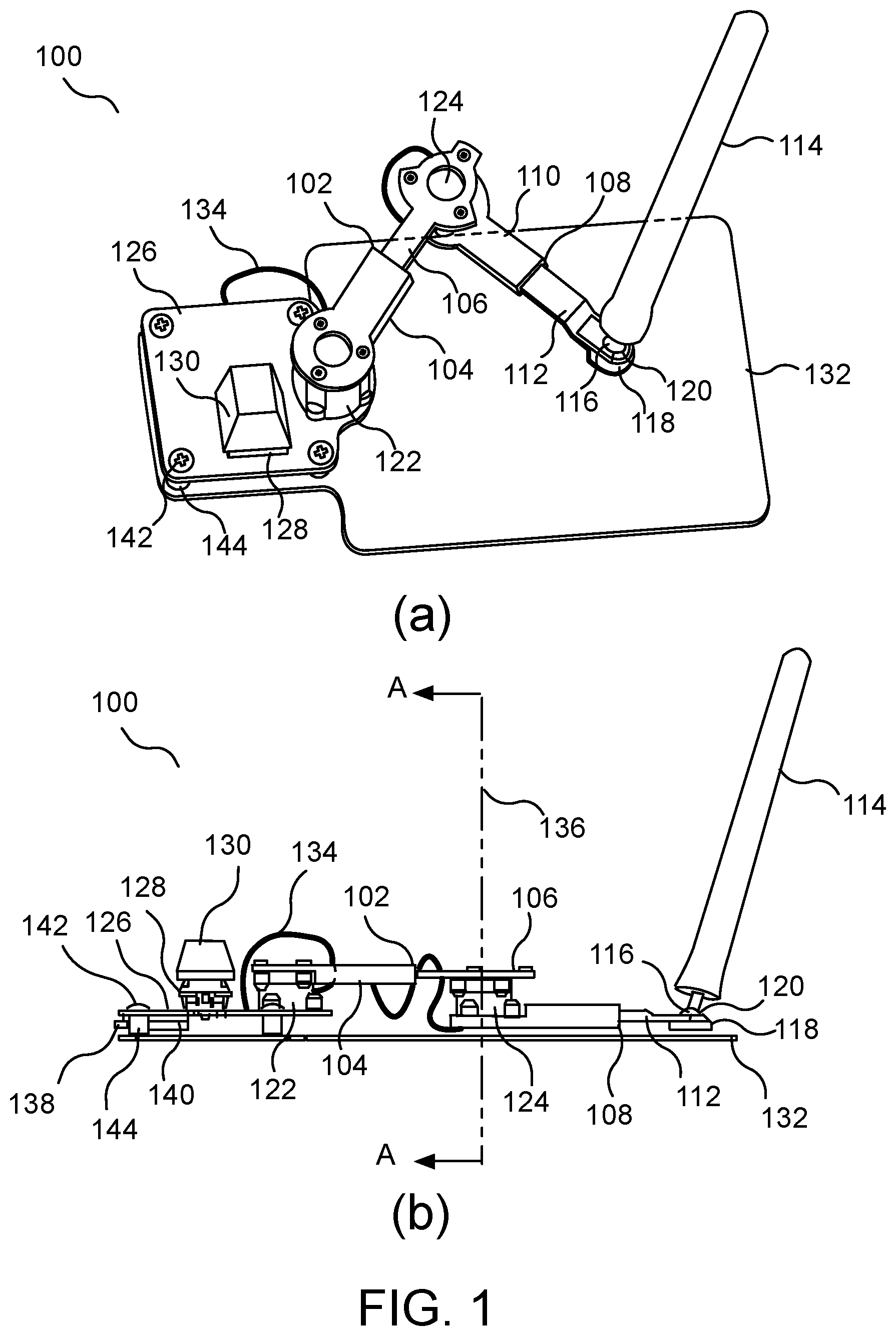 Patent US11782537 Figure 1 – Method and apparatus of computer inputting using an open kinetic chain