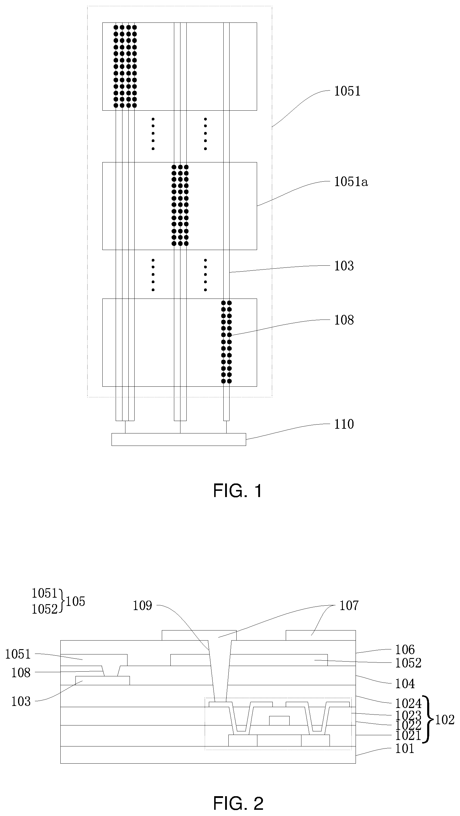 Patent US11782539 — Display panel and display device — Figure 1
