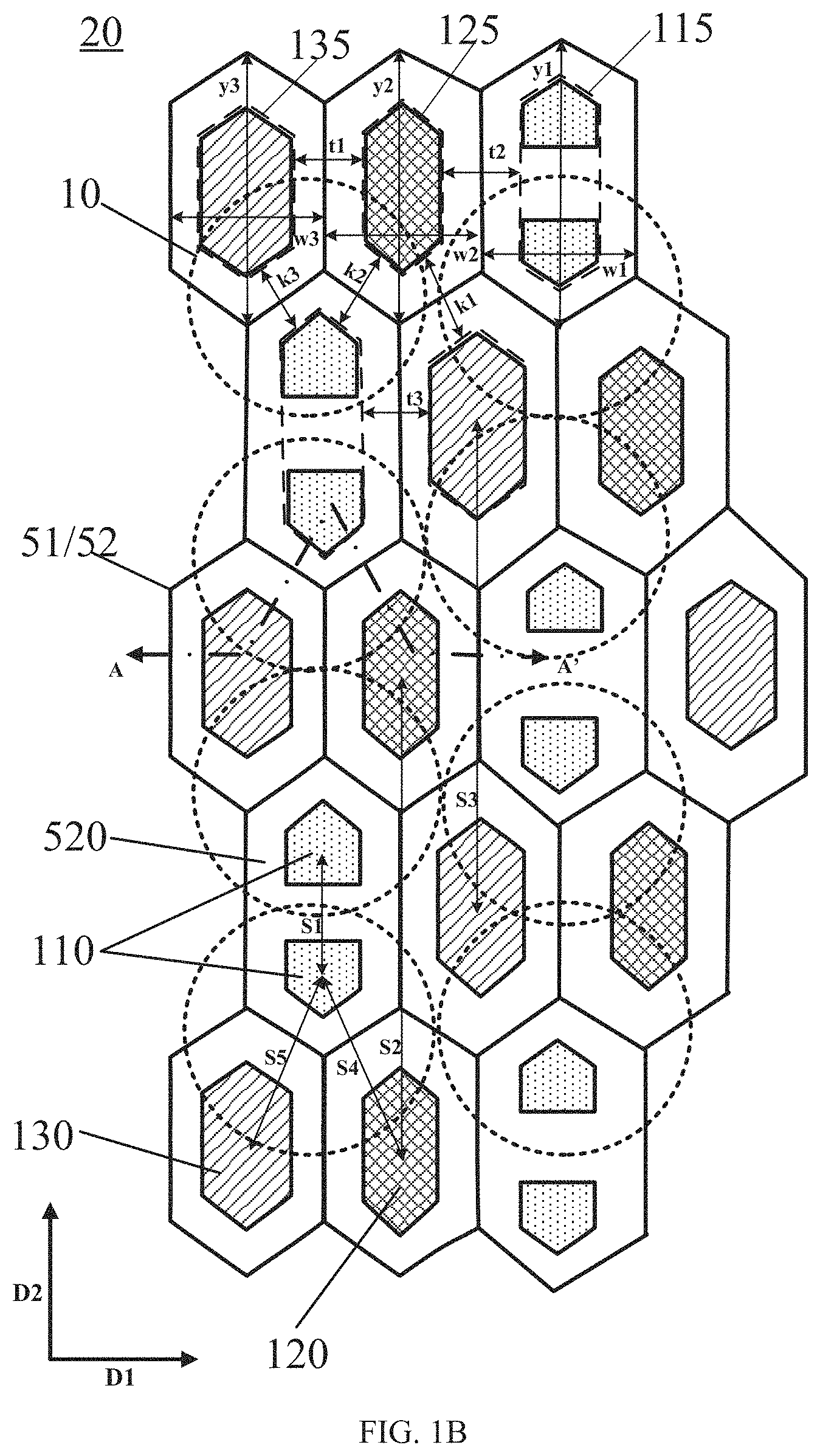 Patent US11782543 Figure 2 – Touch display panel and electronic device
