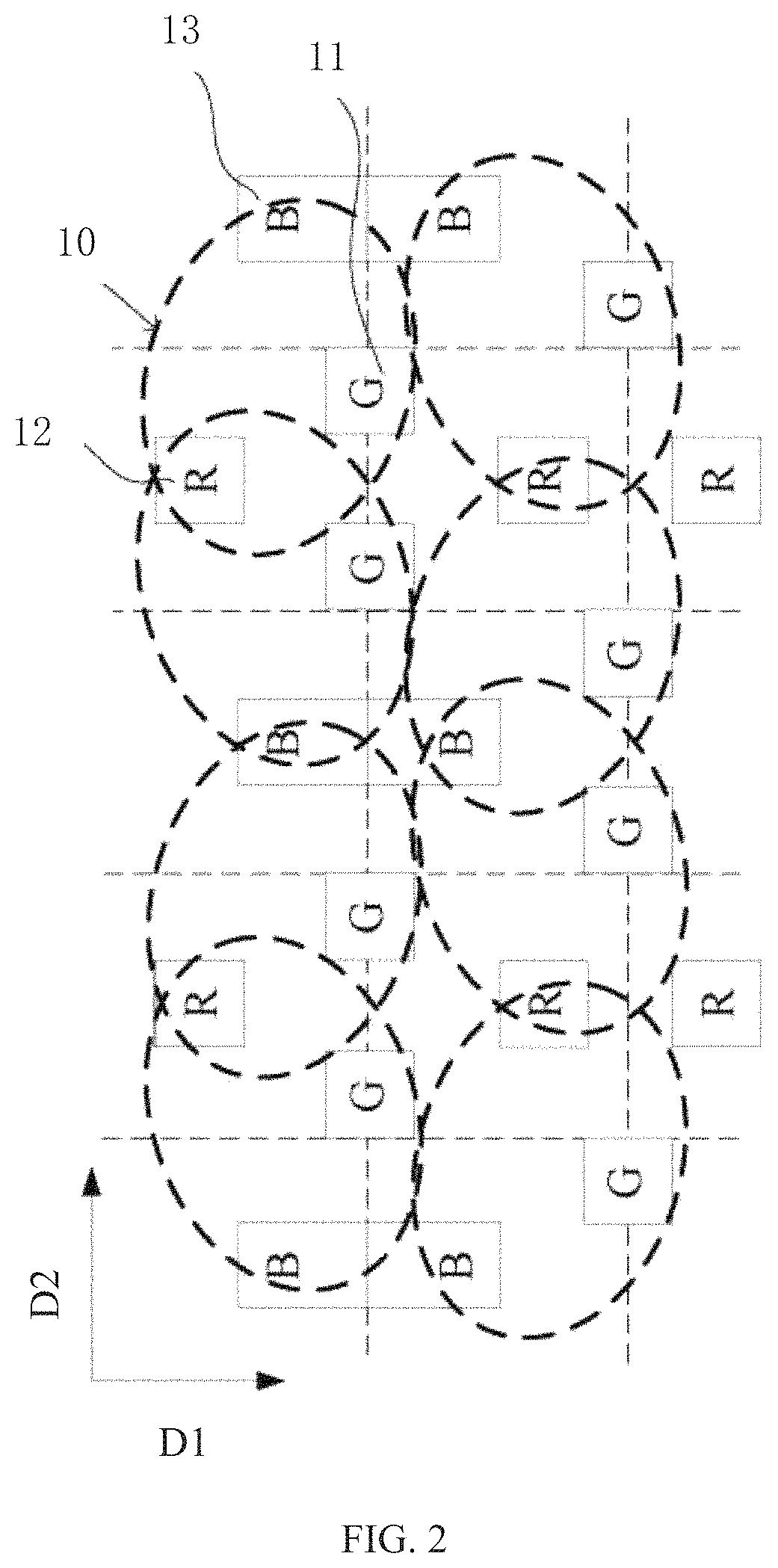 Patent US11782543 Figure 4 – Touch display panel and electronic device