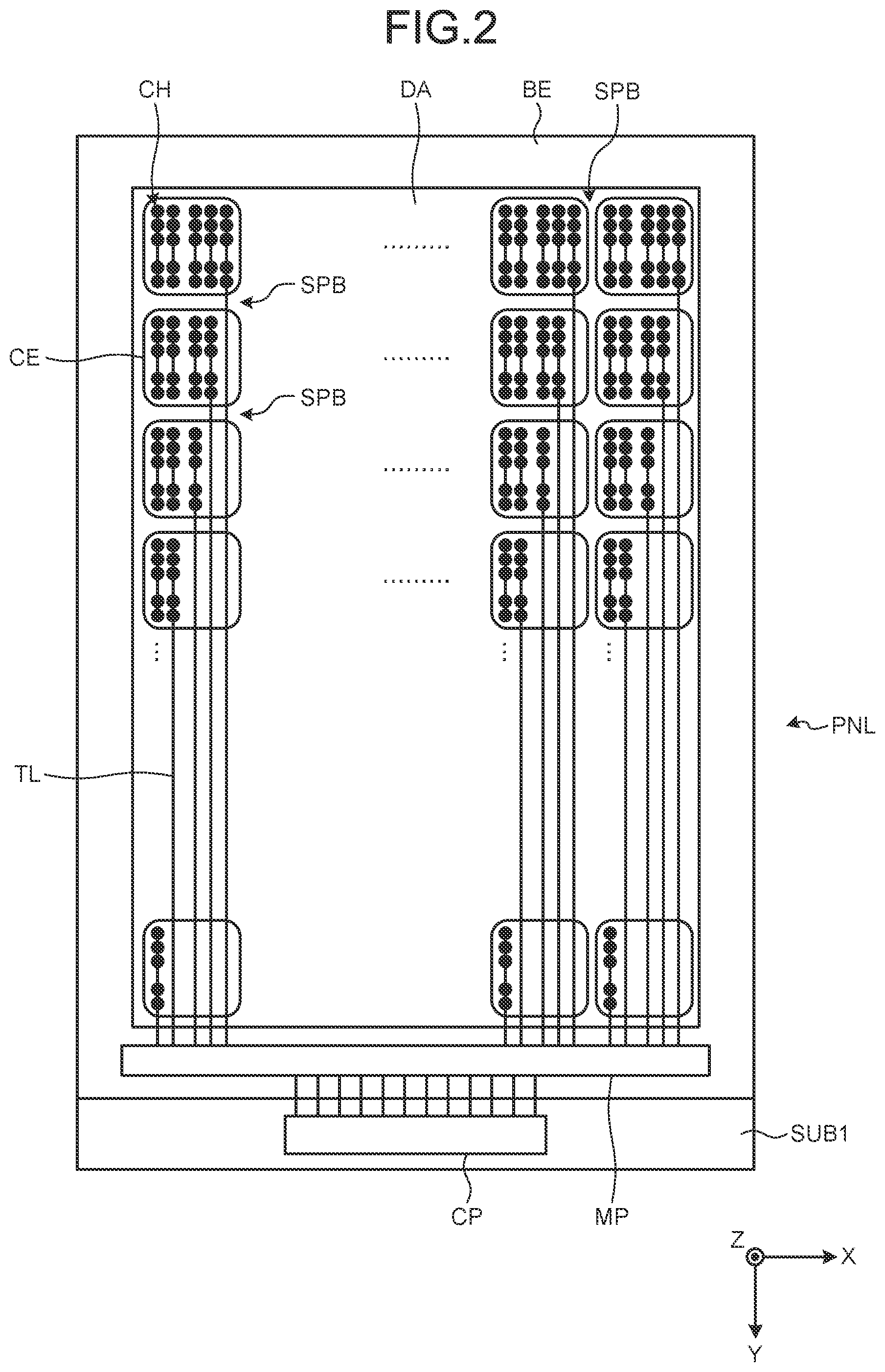 Patent US11782546 Figure 2 – Display device