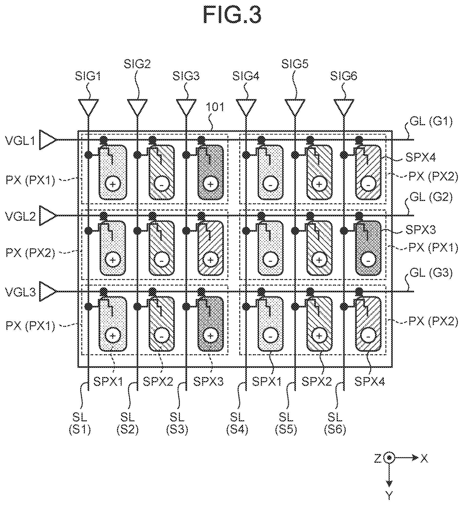 Patent US11782546 Figure 3 – Display device